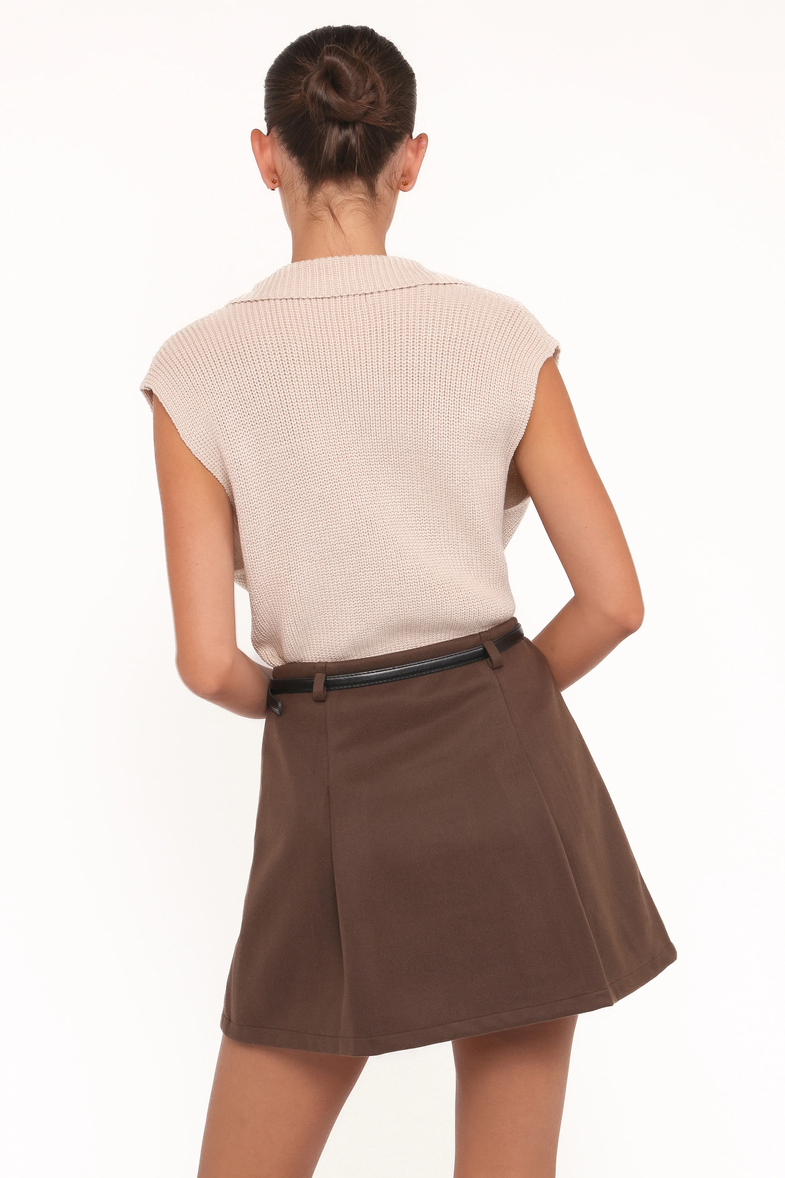 Asha Knitted Top - Beige - Image 5