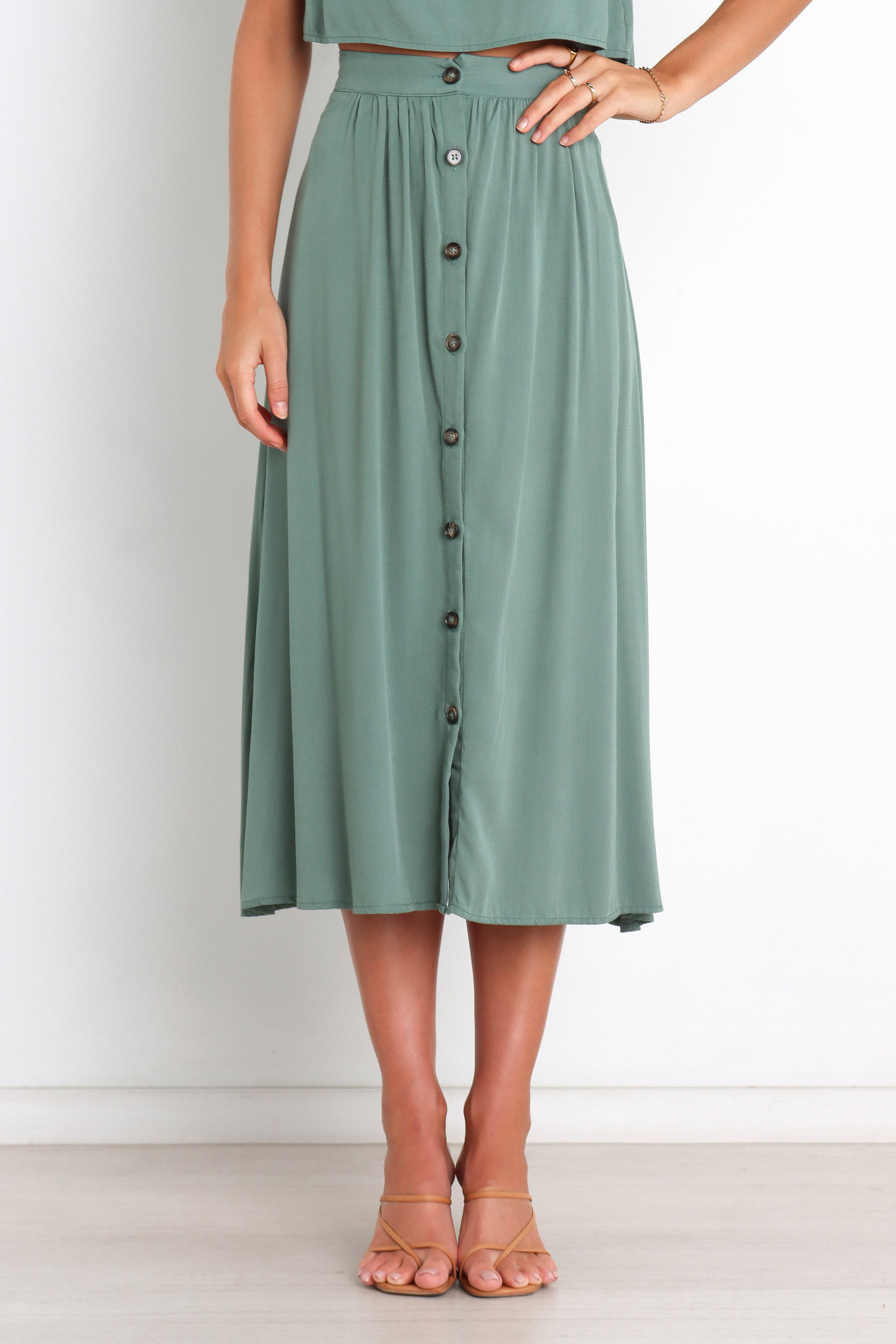 Ava Skirt - Green - Image 6