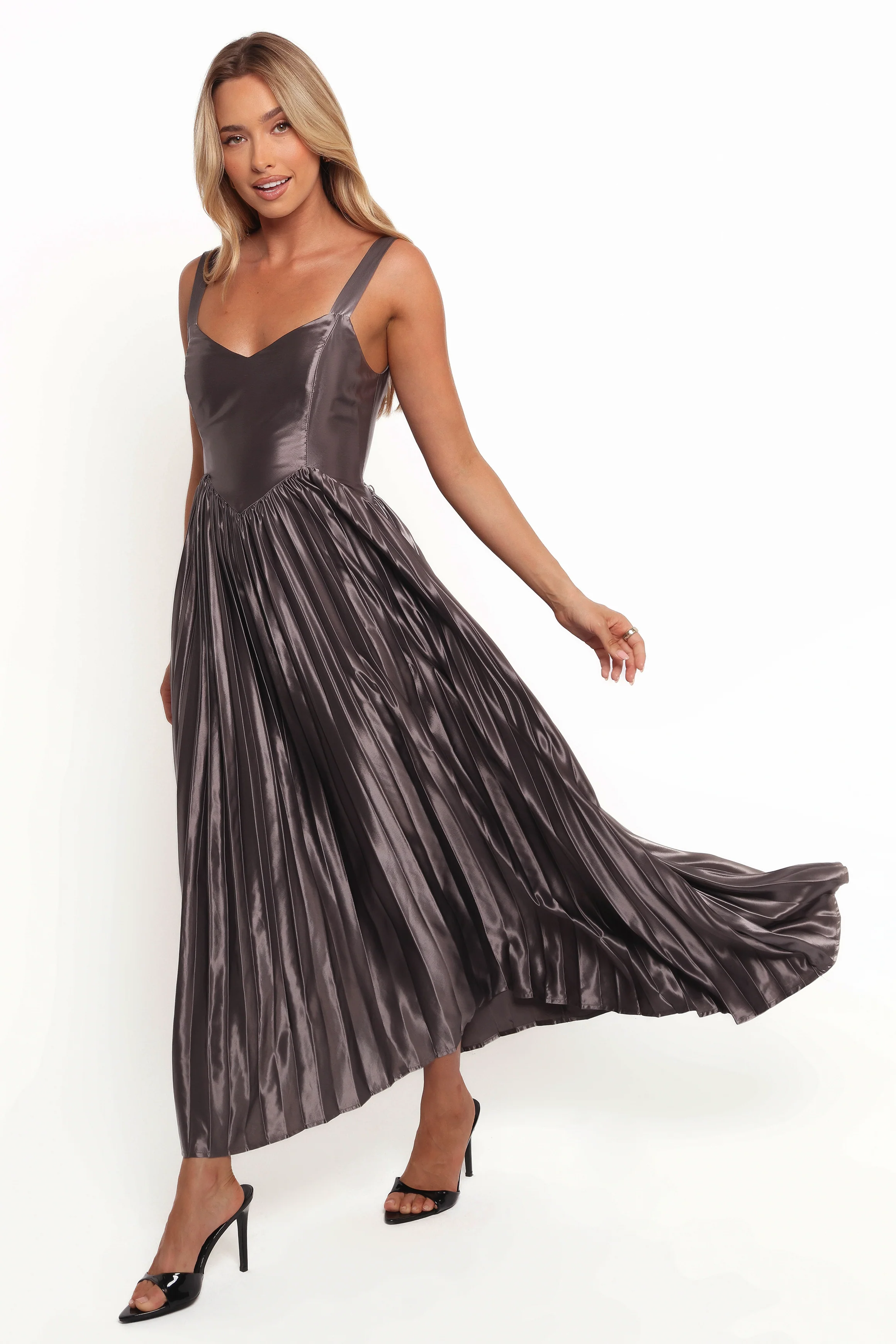 Camala Maxi Dress - Grey Silver - Image 4