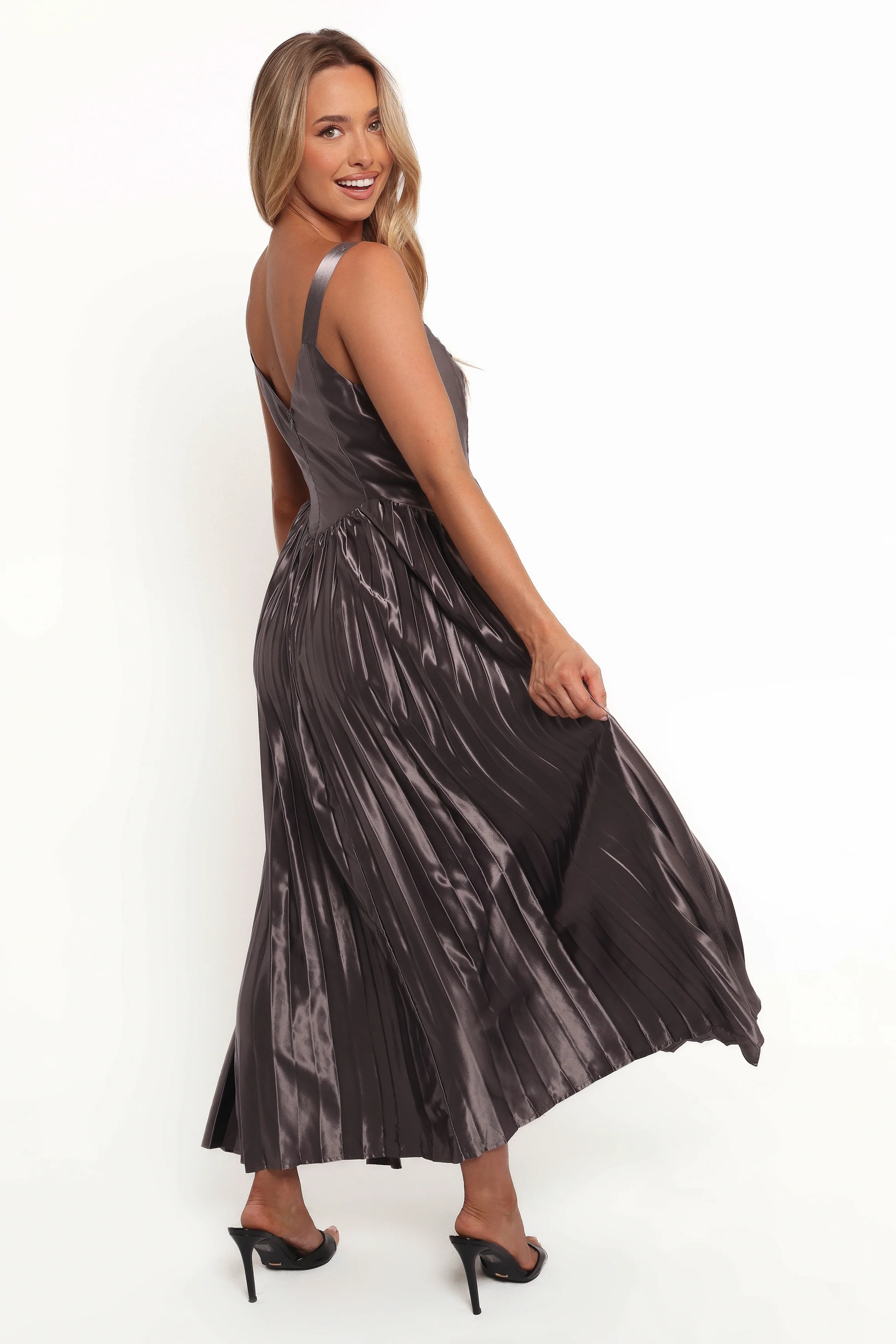 Camala Maxi Dress - Grey Silver - Image 5