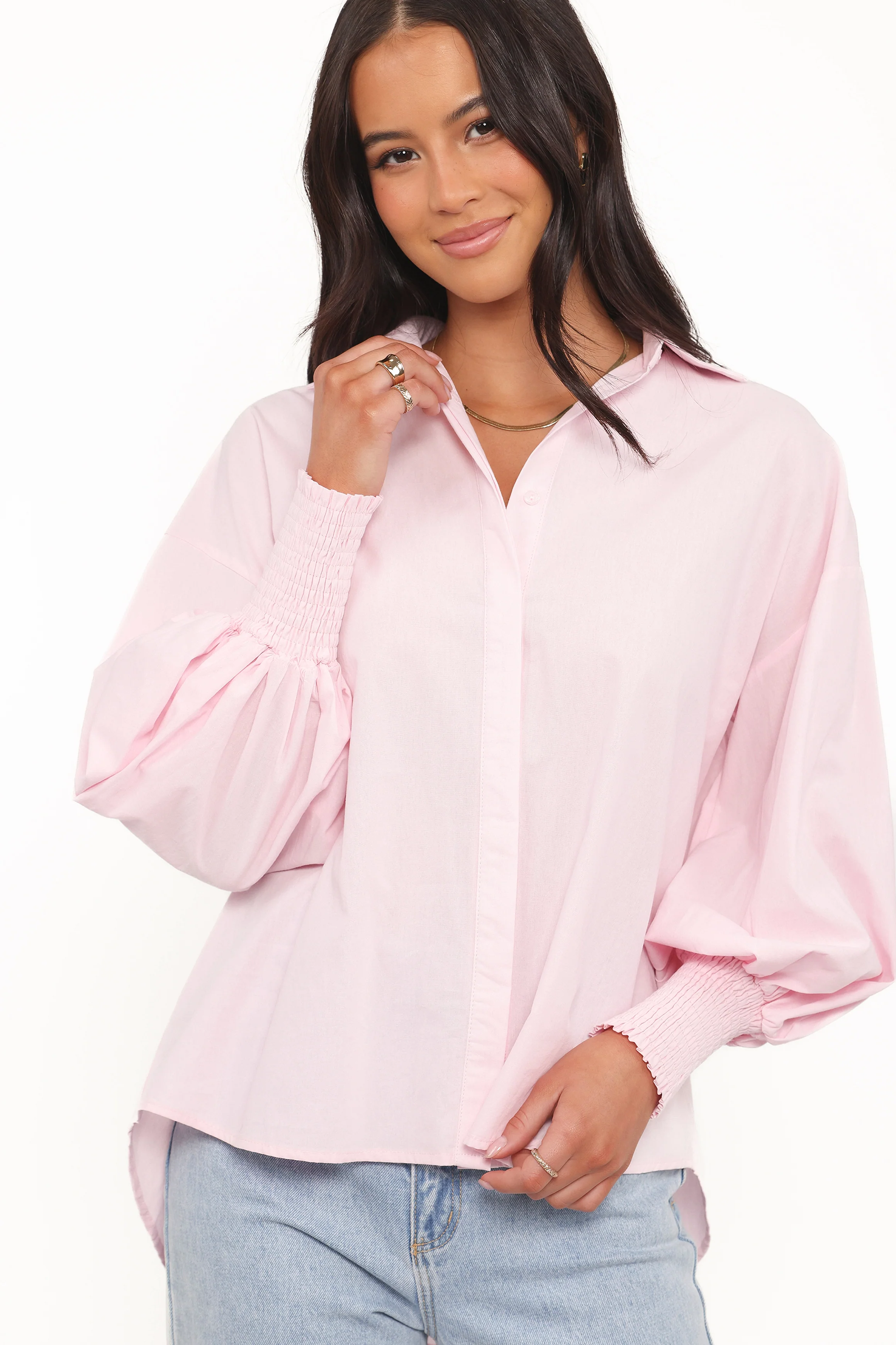 Carys Shirt - Pale Pink - Image 3