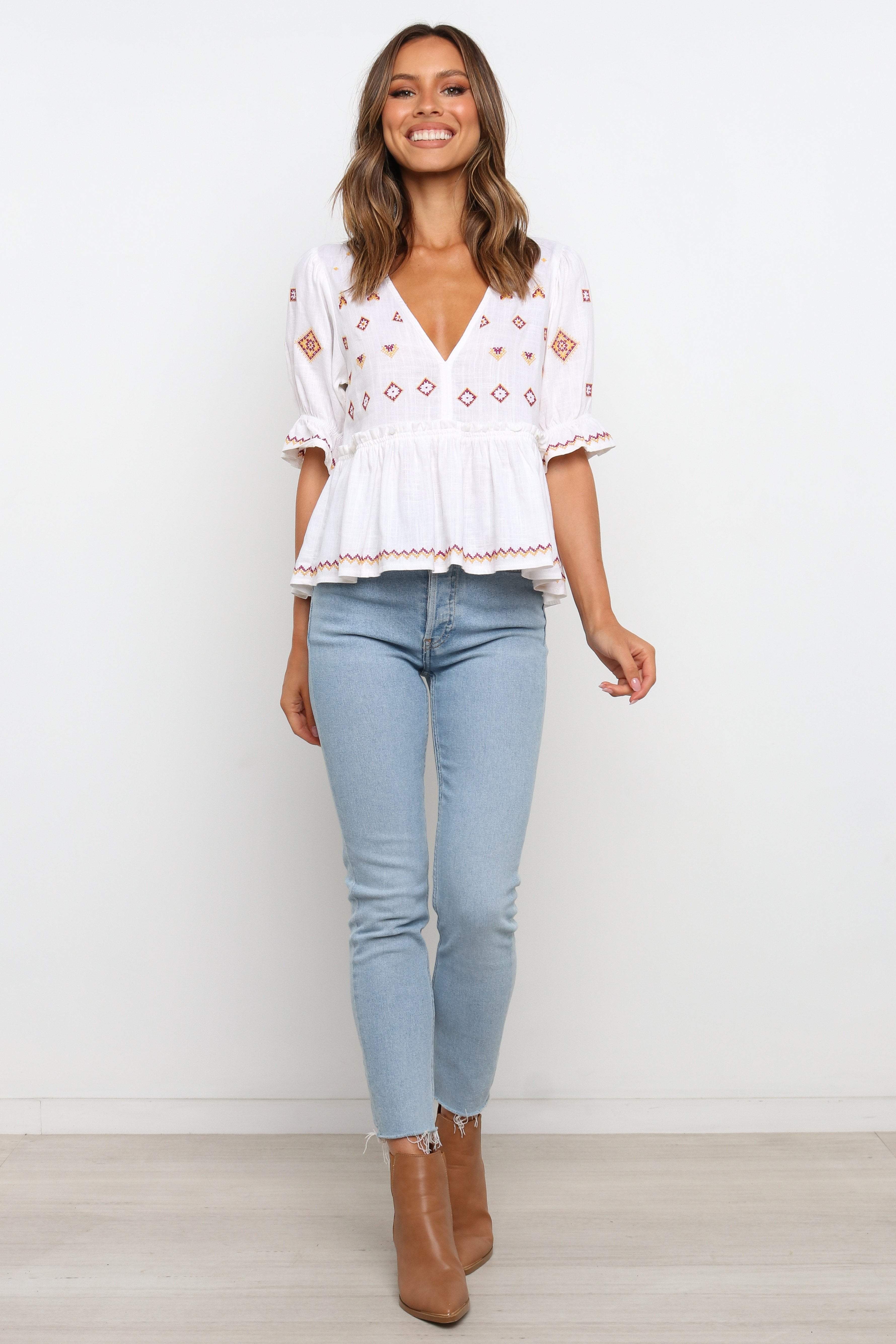 Dawston Top - White - Image 3