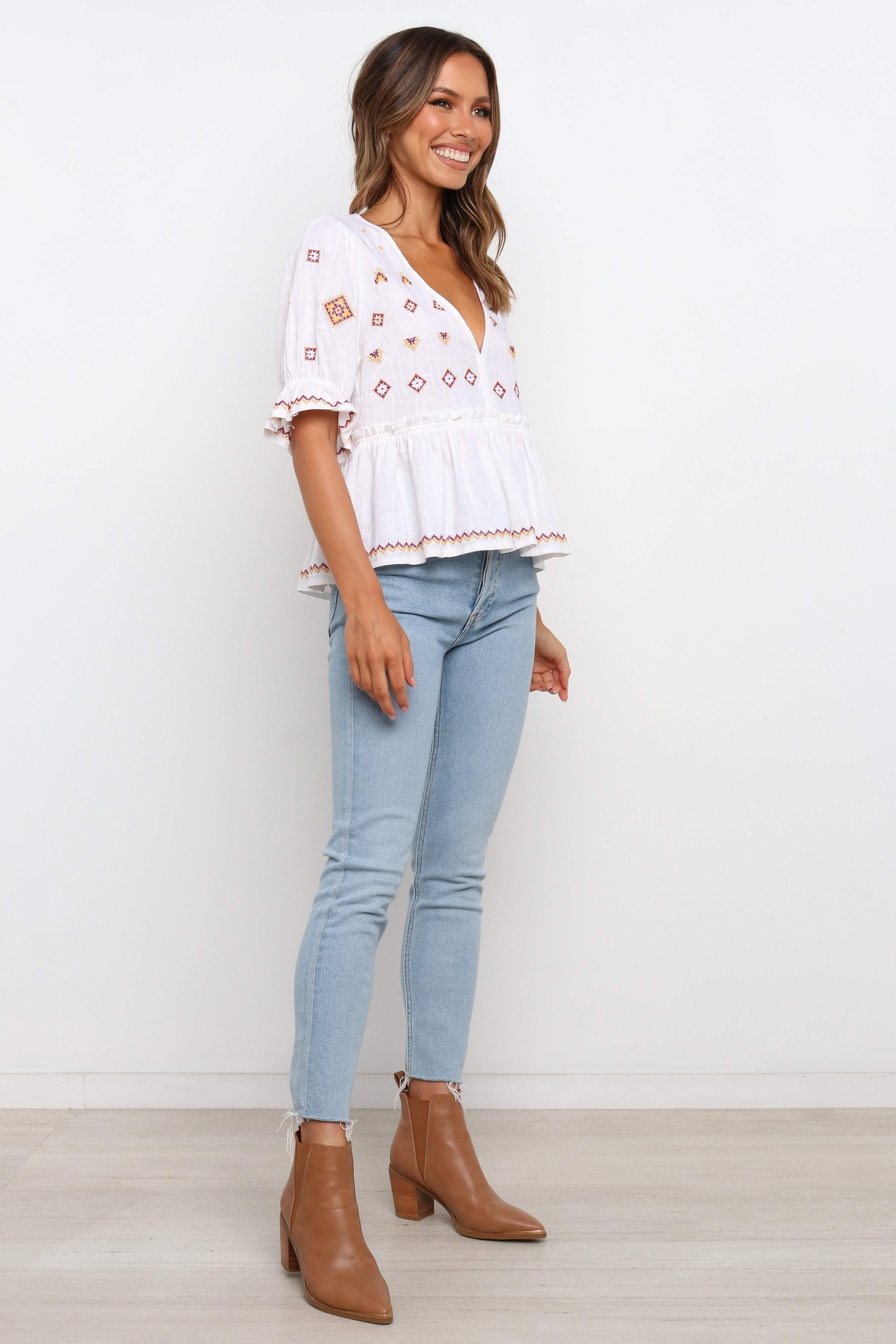 Dawston Top - White - Image 5