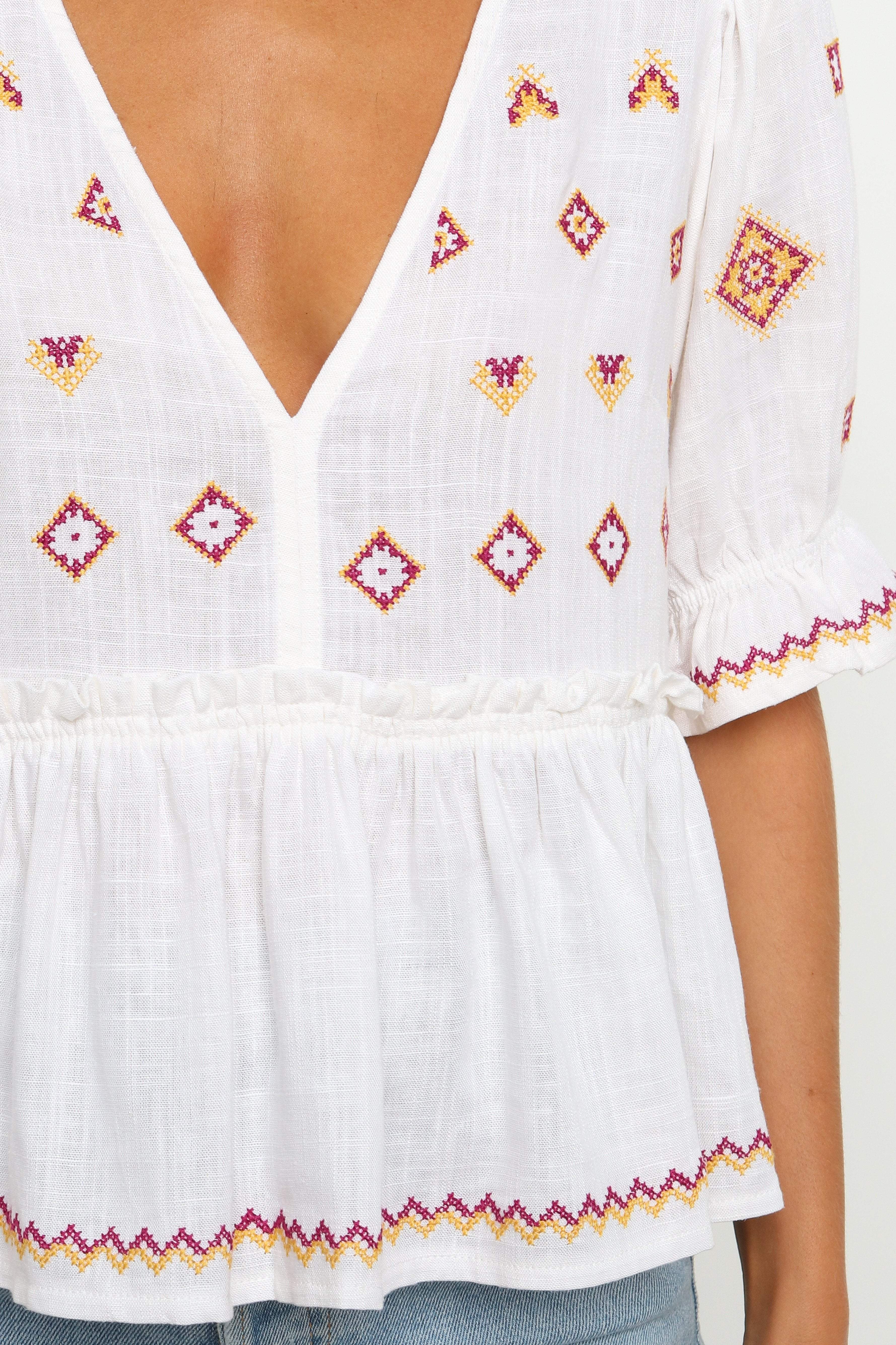 Dawston Top - White - Image 7