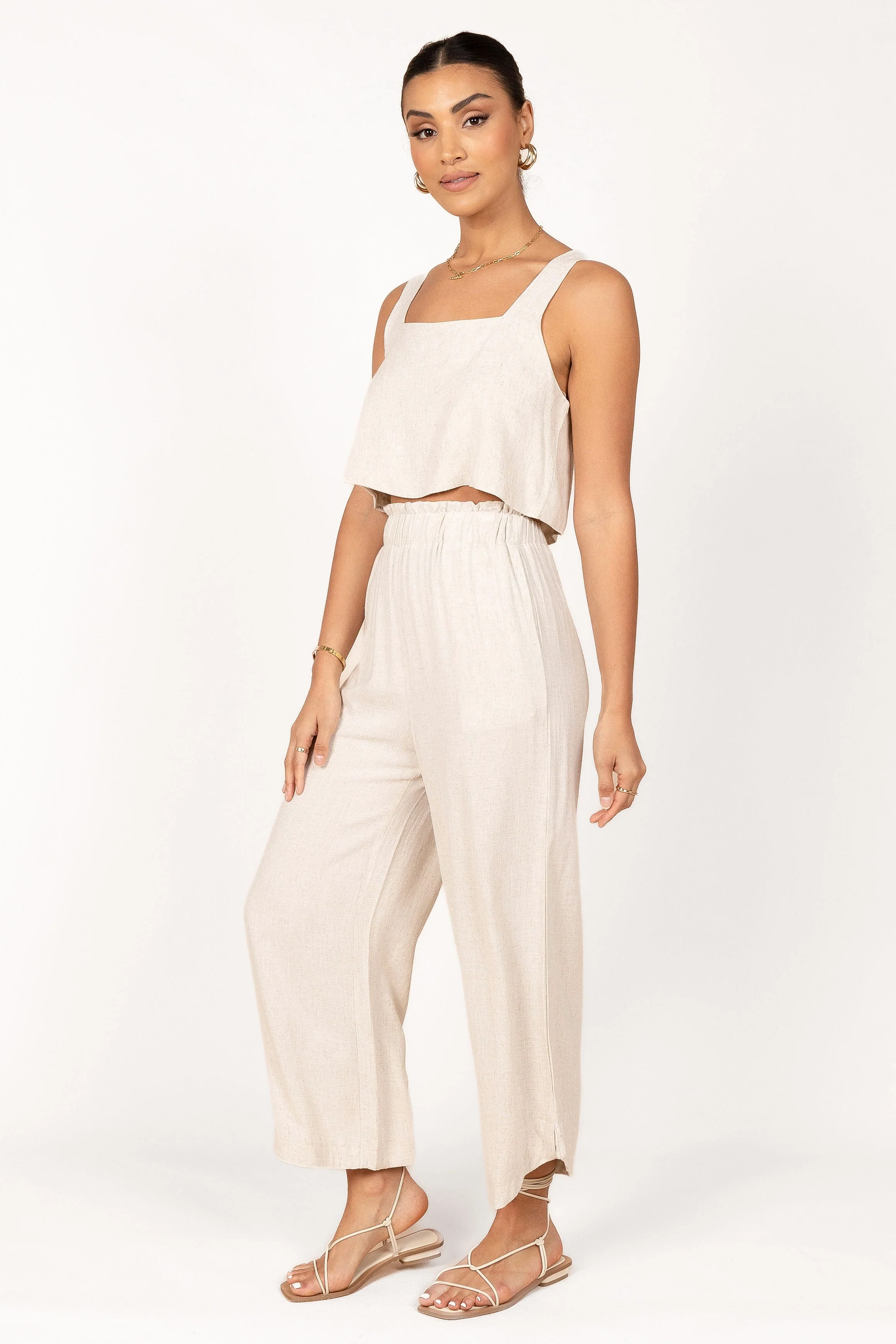 Eleanor Cropped Top - Beige - Image 7