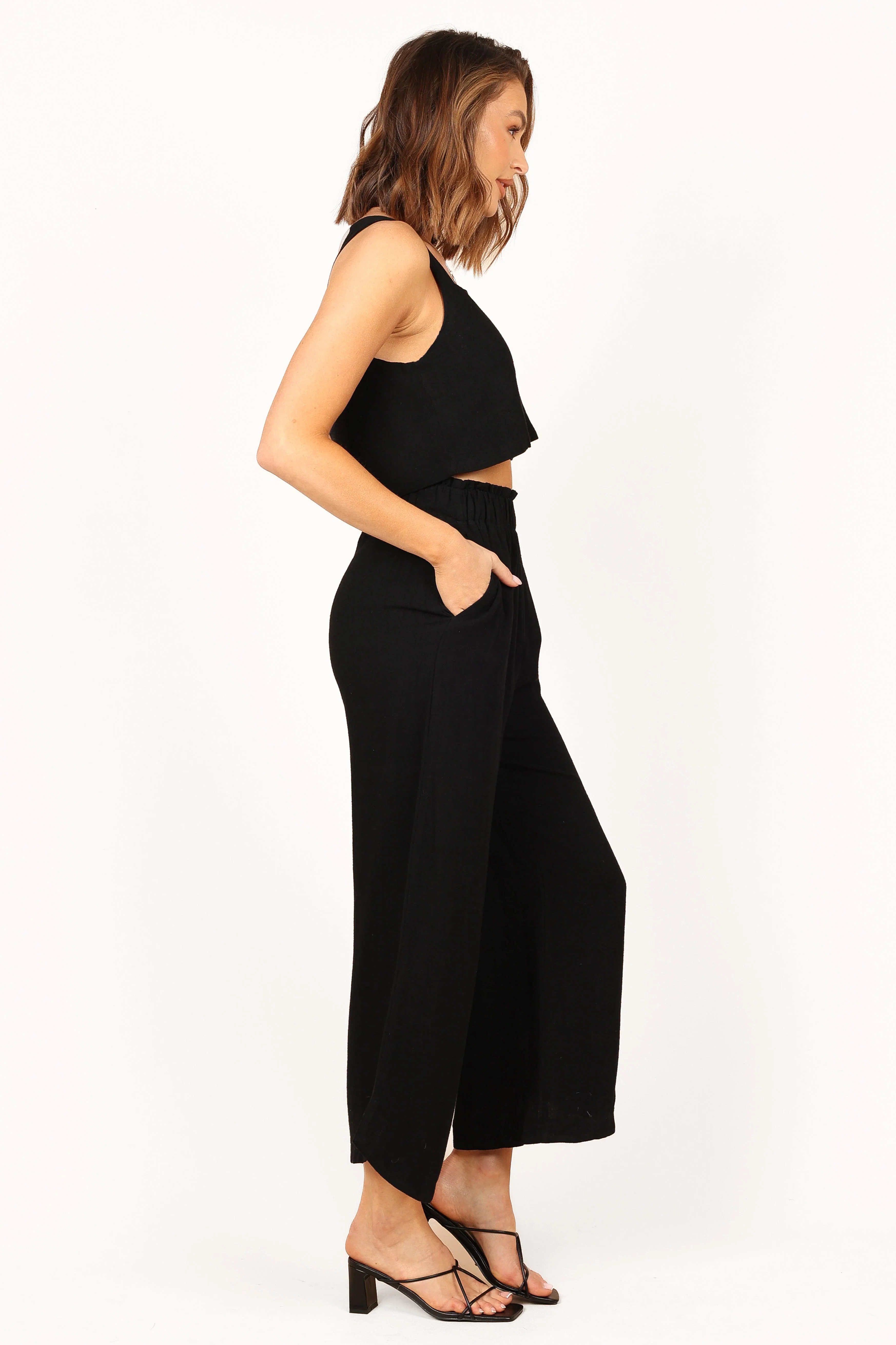 Eleanor High Waisted Pants - Black - Image 3