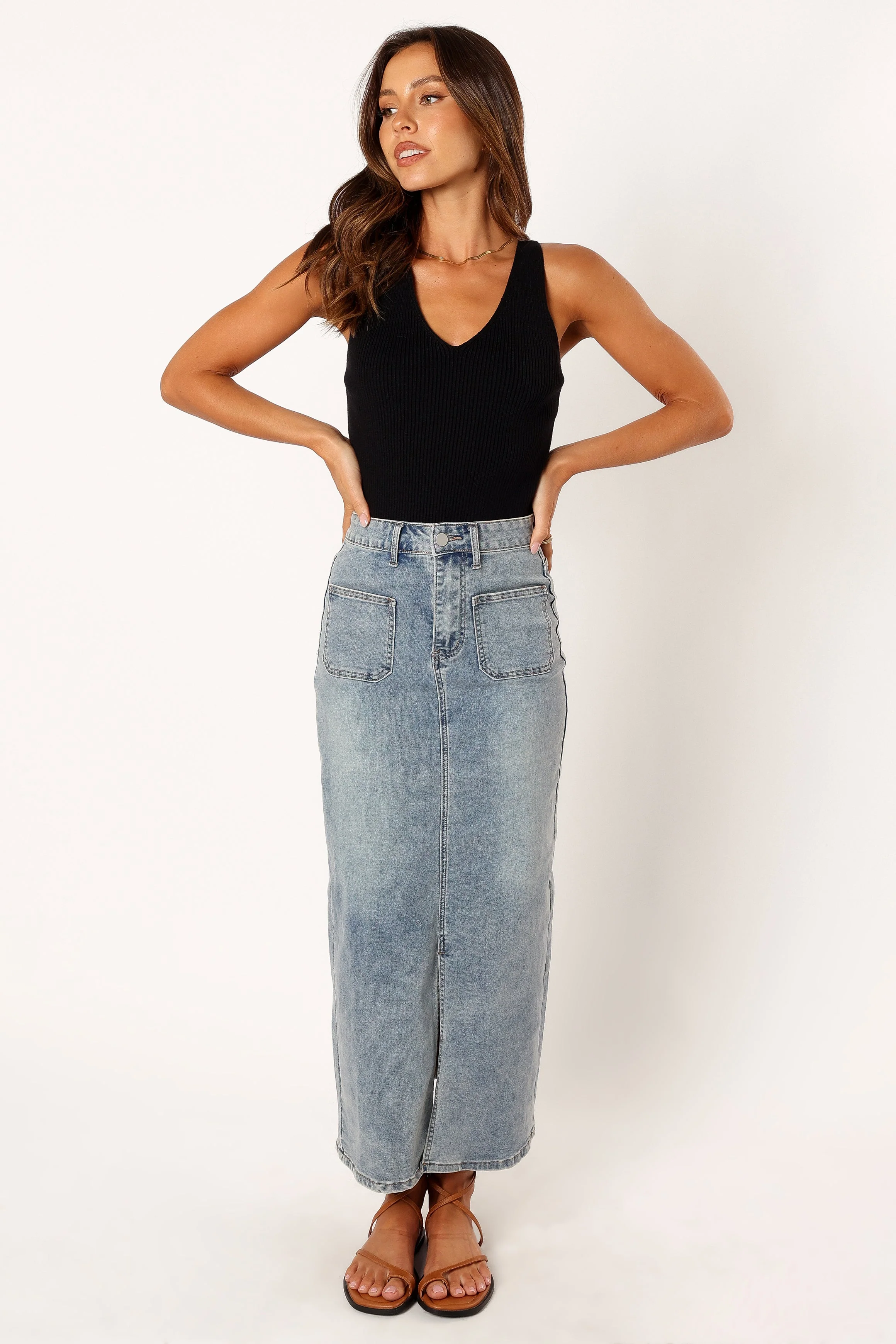 Emily Rib Top - Black - Image 6