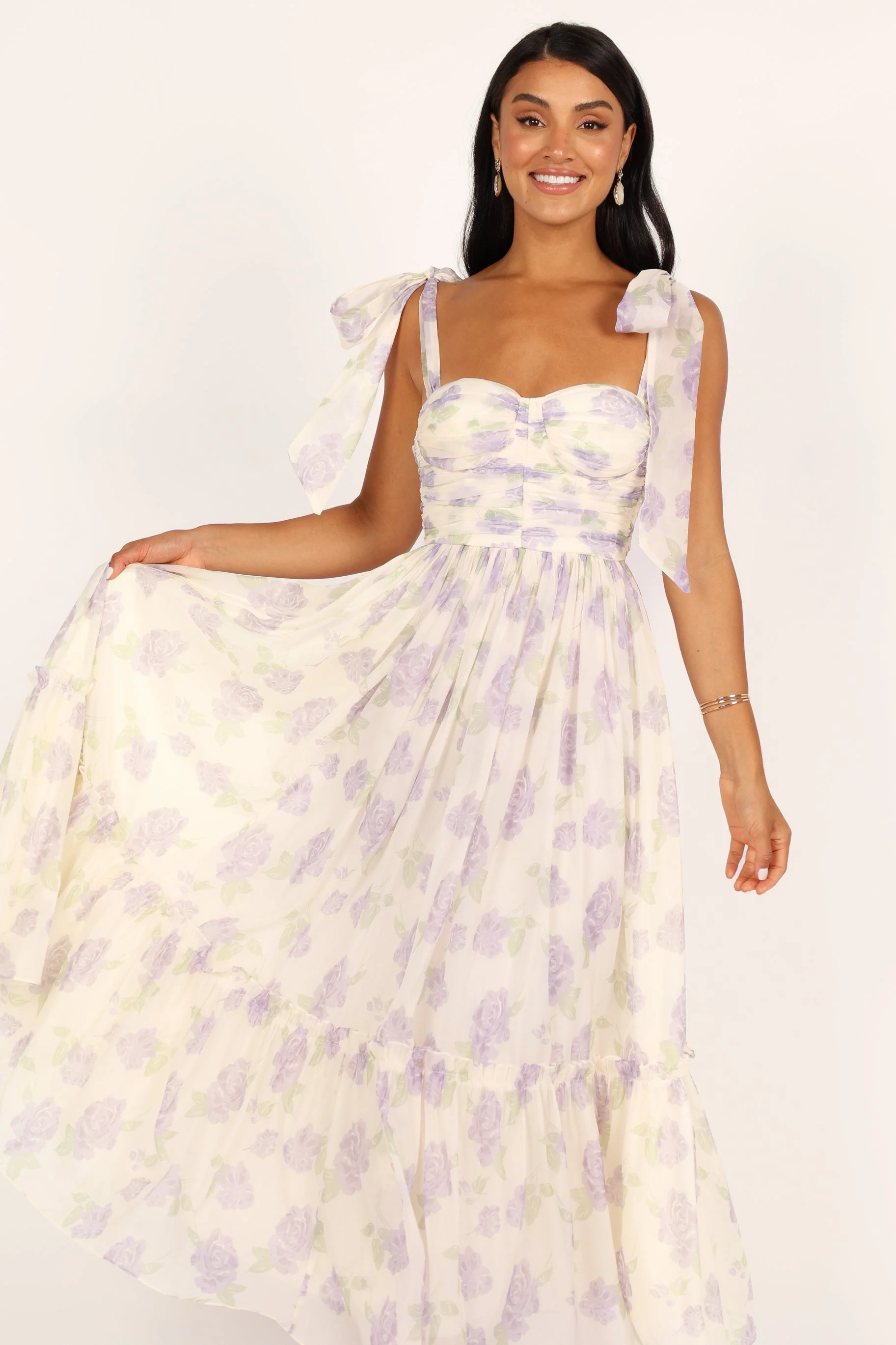Floret Midi Dress - Lavender - Image 7