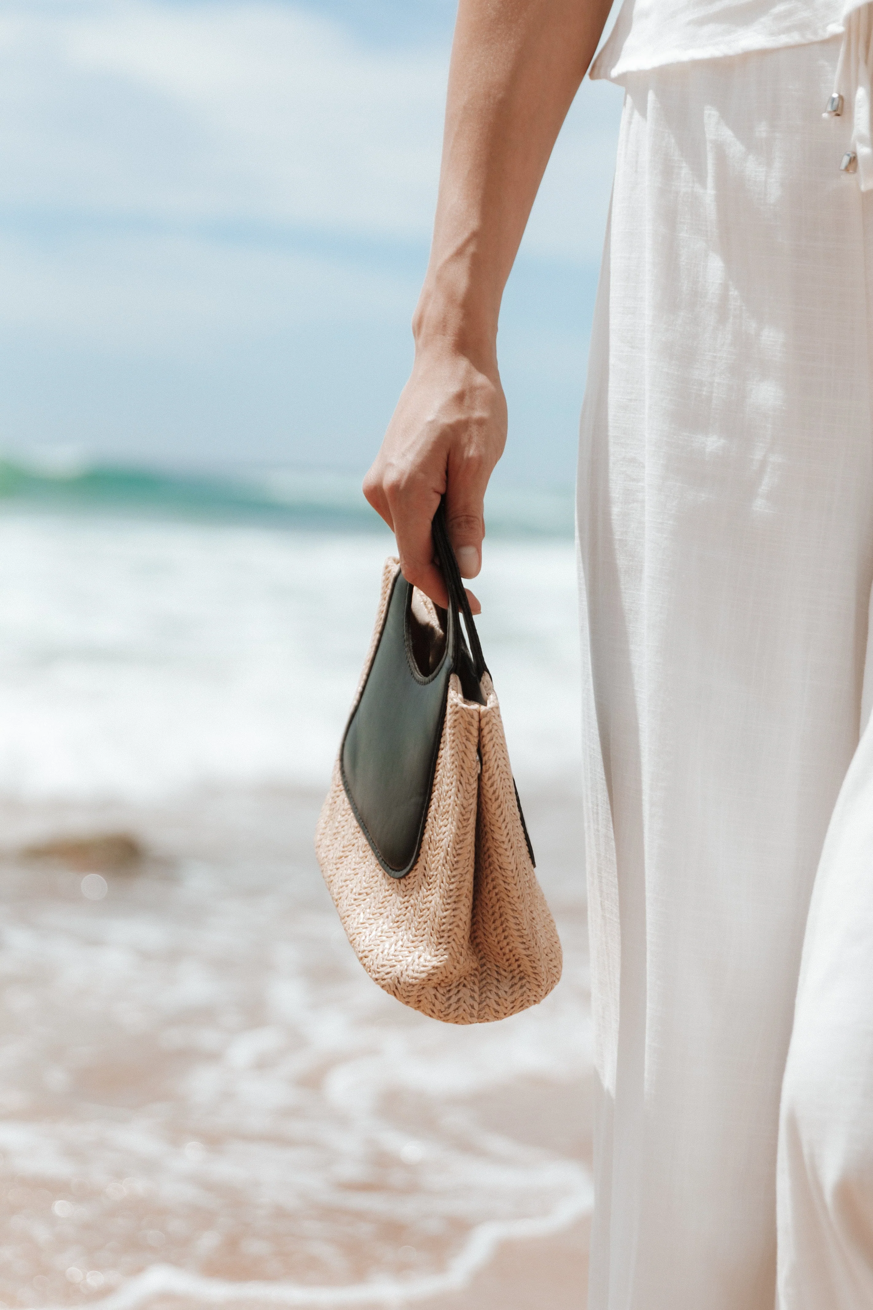 Hannah Bag - Natural/Black - Image 3