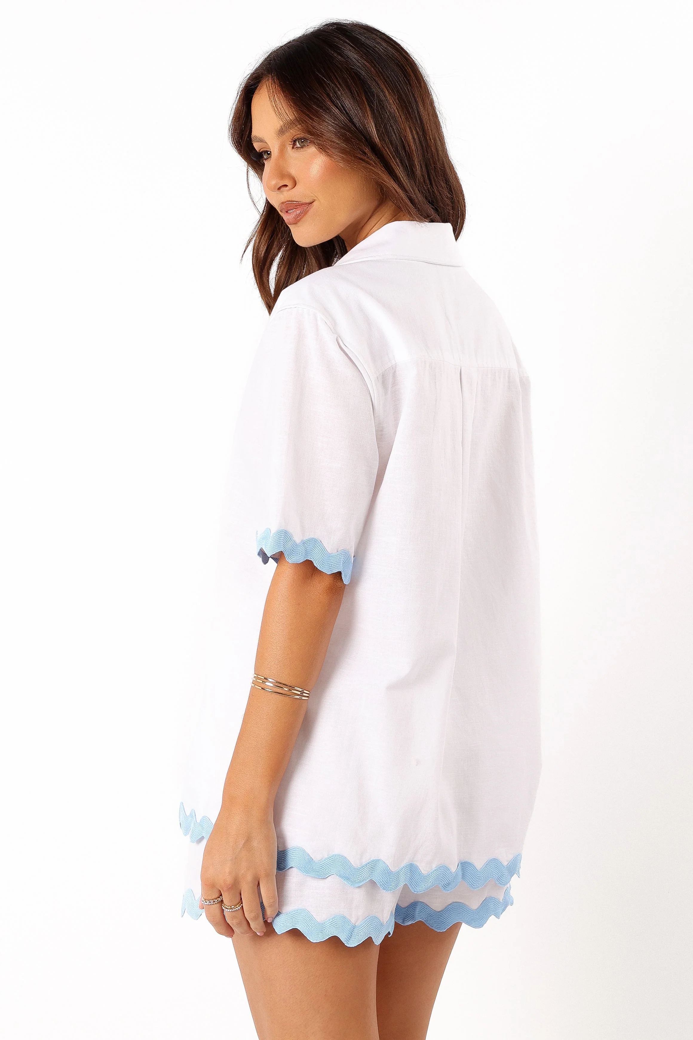 Harry Shirt - White Blue - Image 6