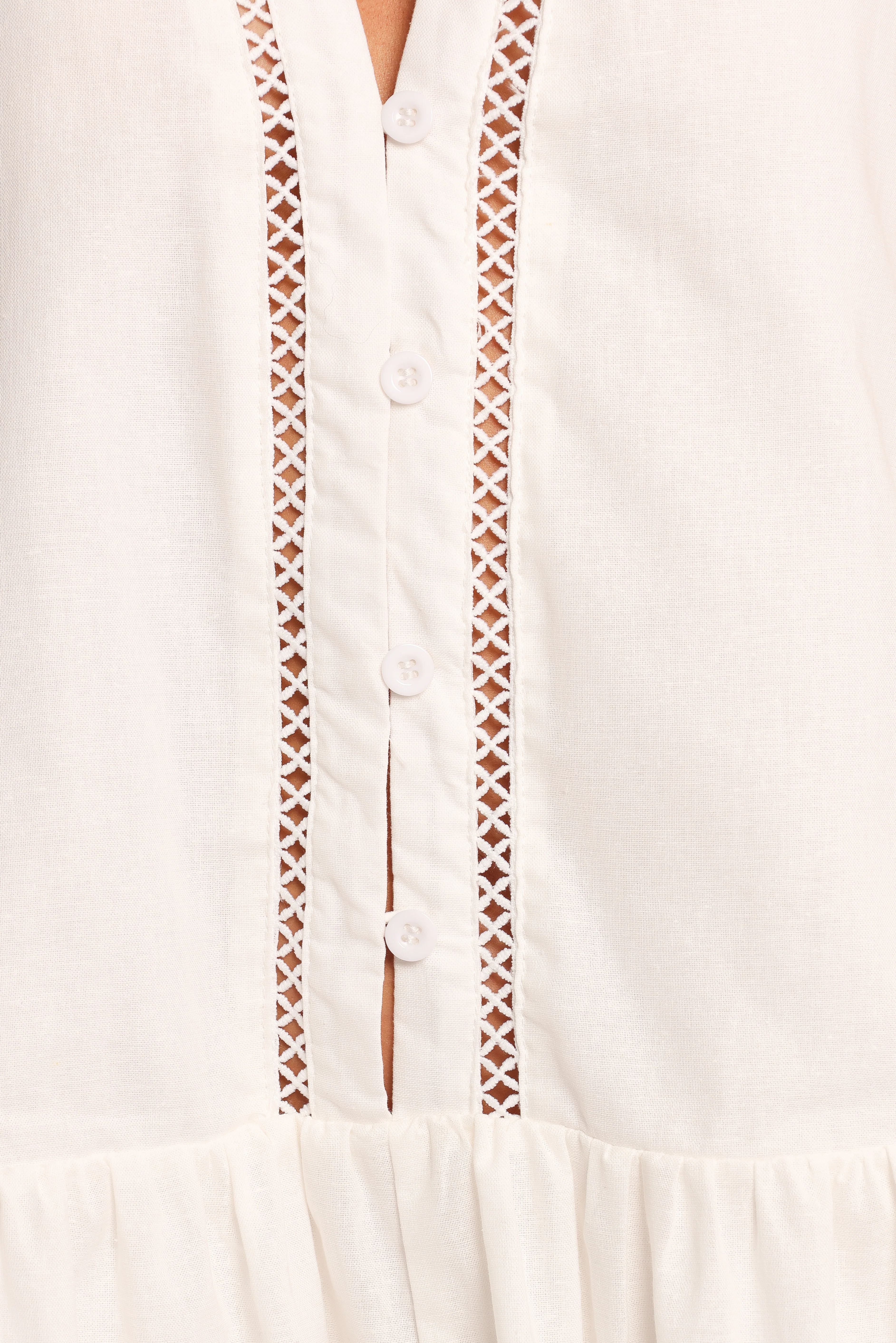 Hart Long Sleeve Mini Dress - White - Image 7