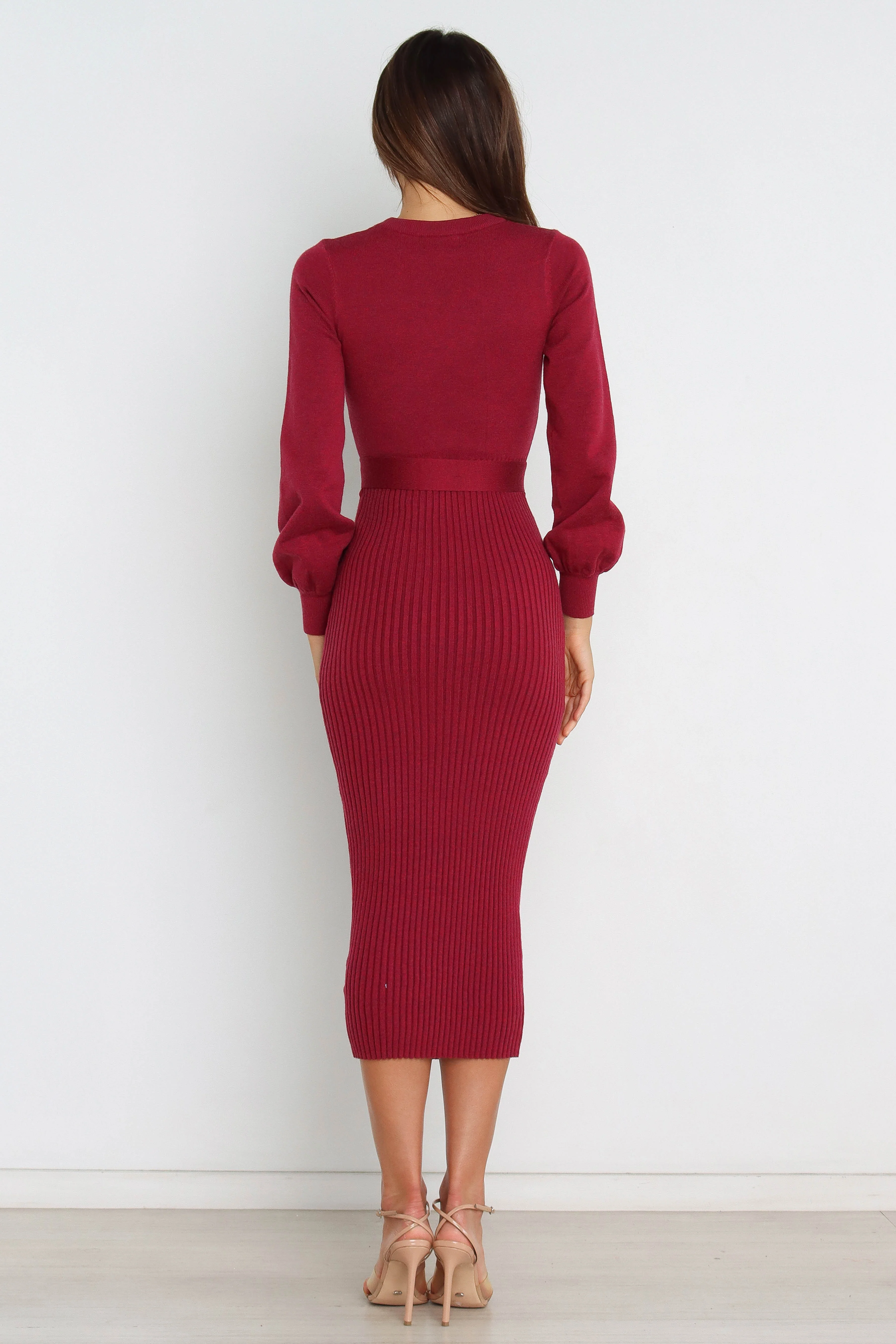 Helena Dress - Wine - Image 5