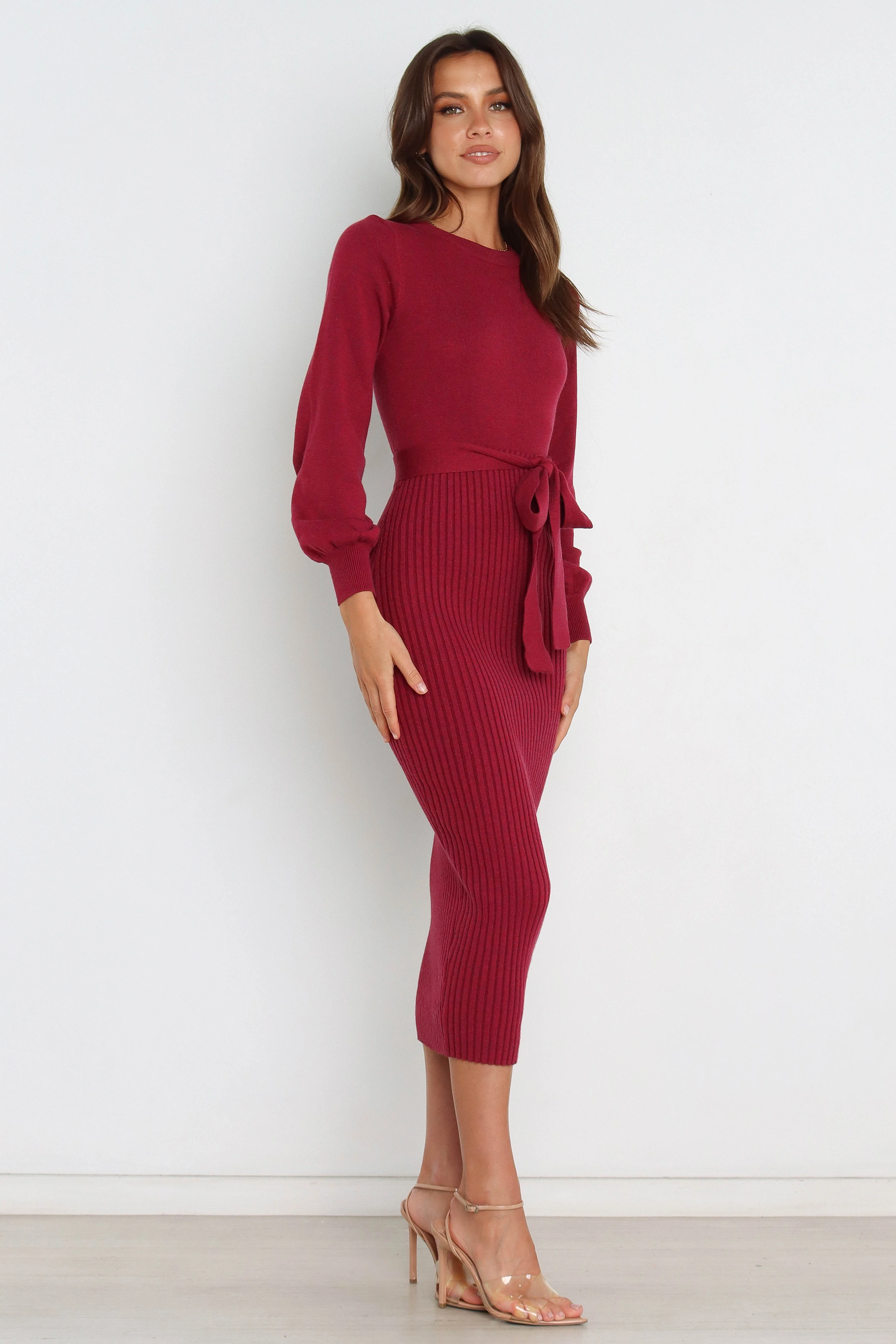Helena Dress - Wine - Image 8
