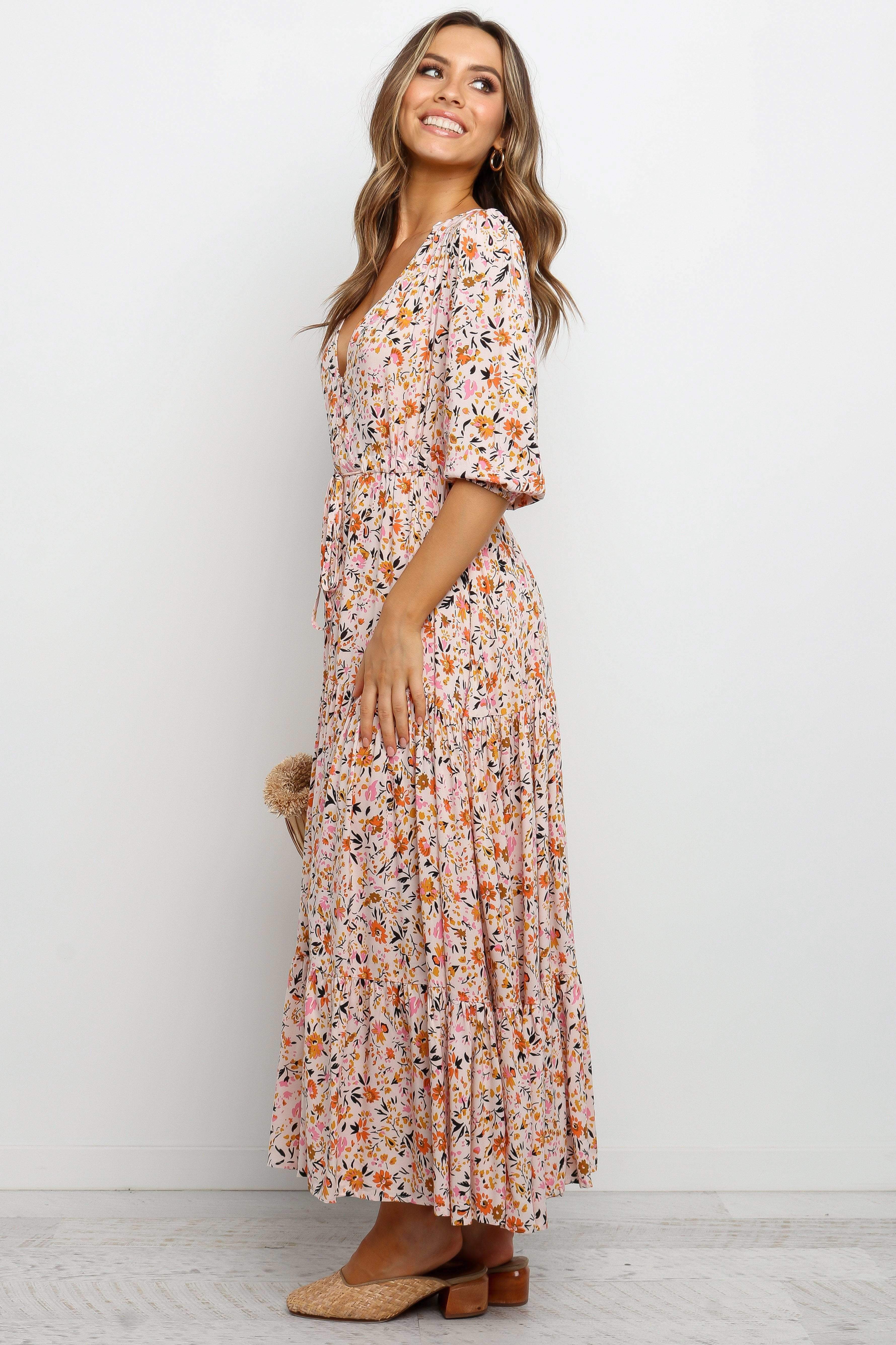 Kelda Dress - Beige - Image 4