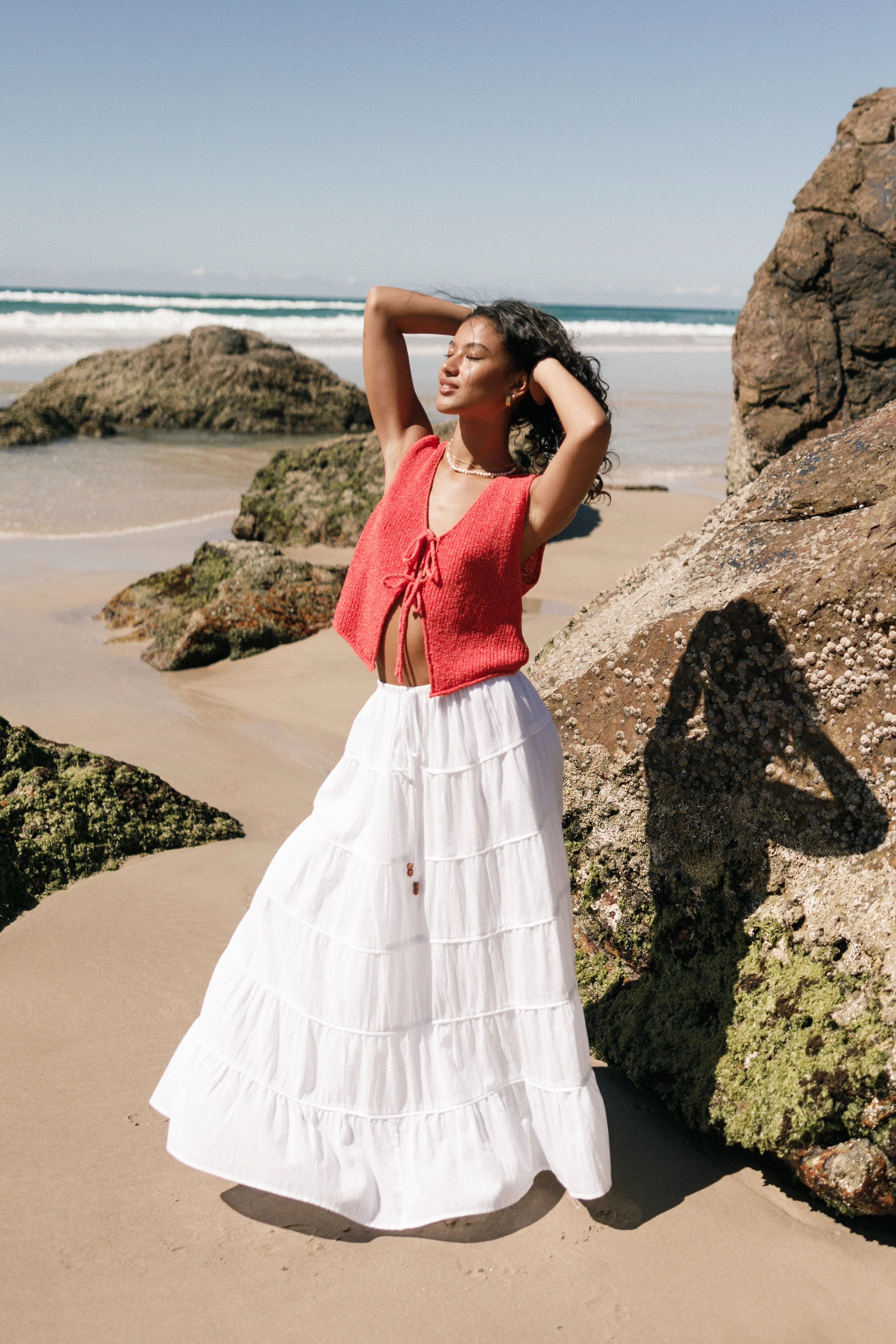 Kendall Knit Top - Red - Image 10