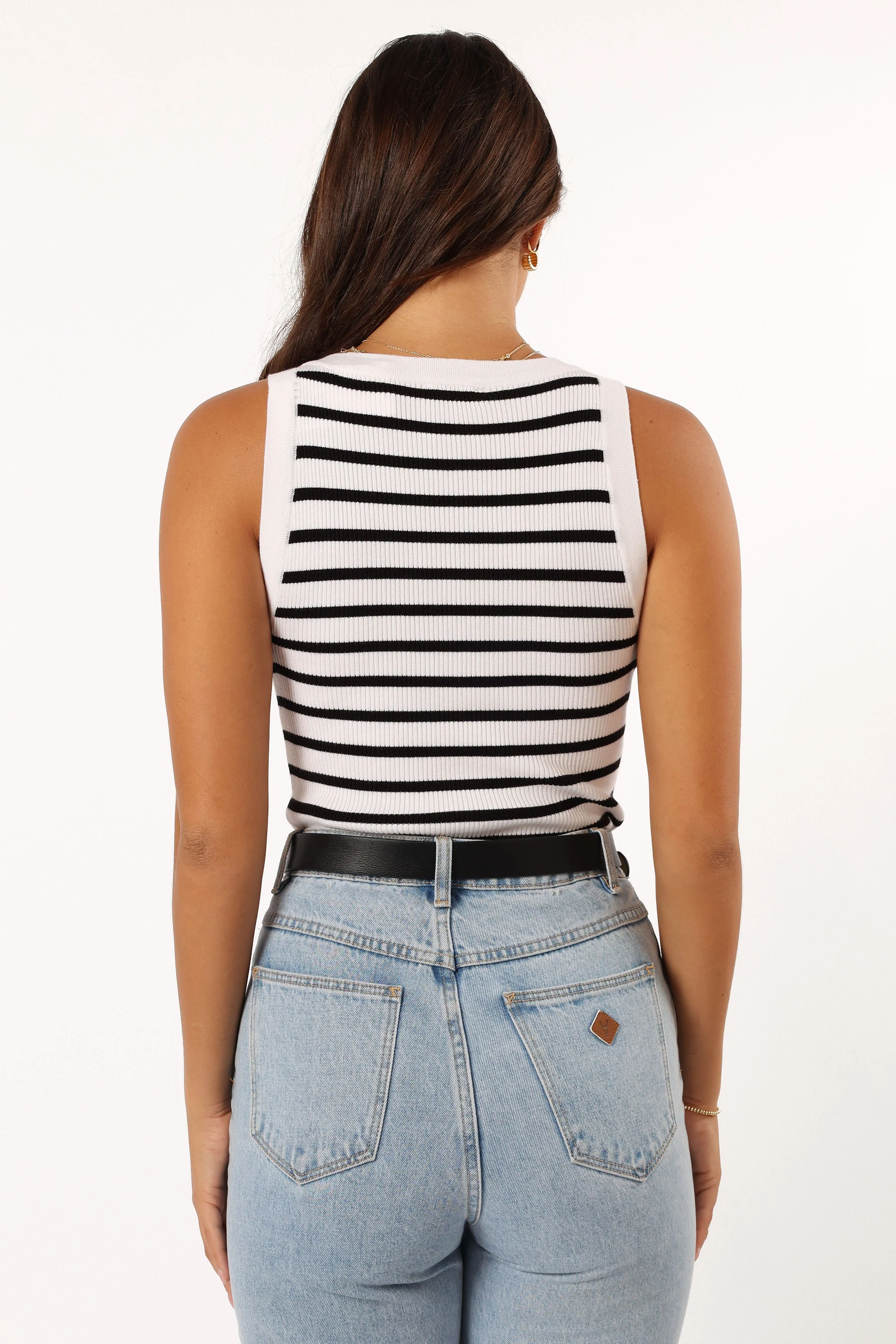 Kloe Top - White Stripe - Image 5