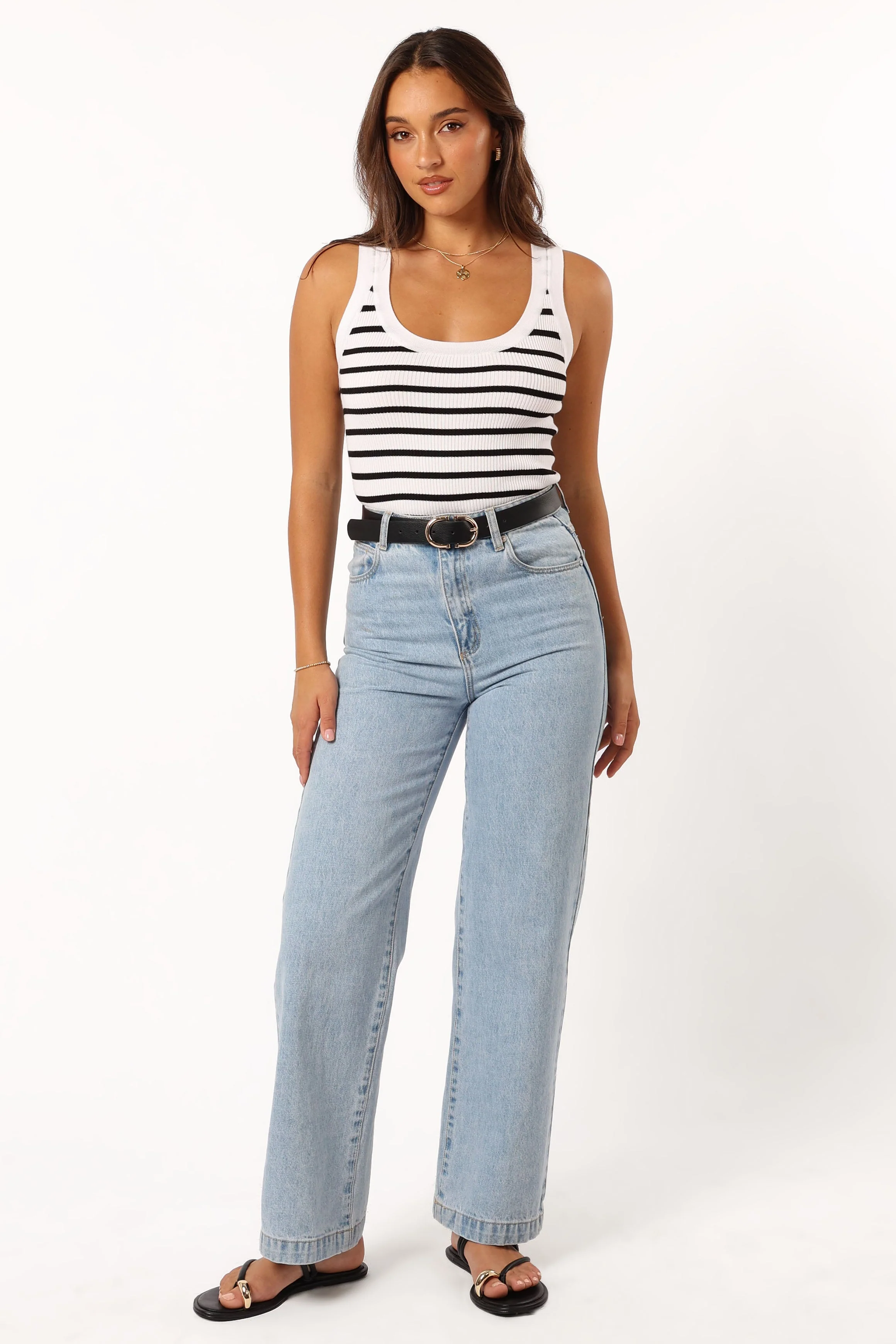 Kloe Top - White Stripe - Image 7