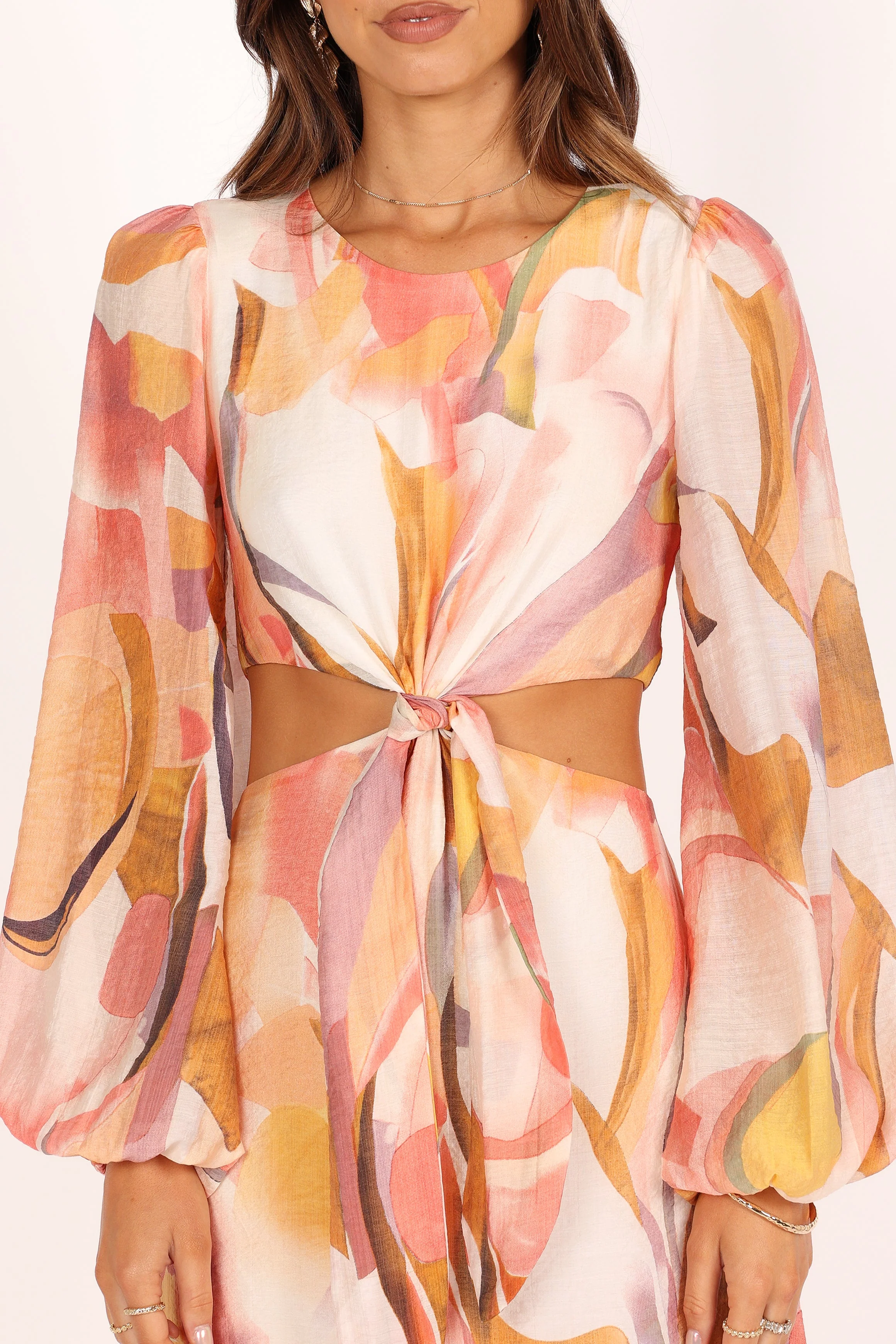 Laquin Long Sleeve Maxi Dress - Pink - Image 3