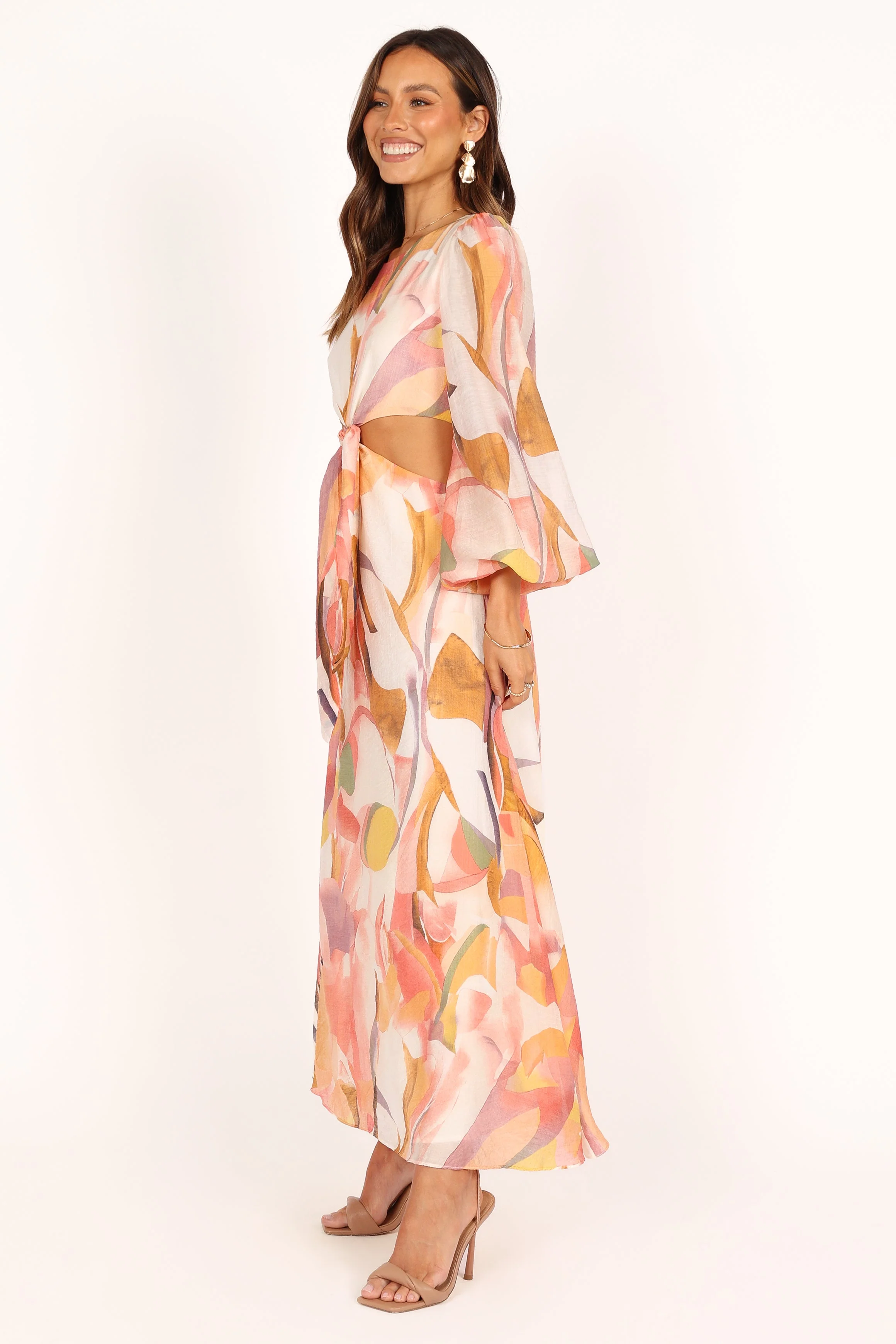 Laquin Long Sleeve Maxi Dress - Pink - Image 5