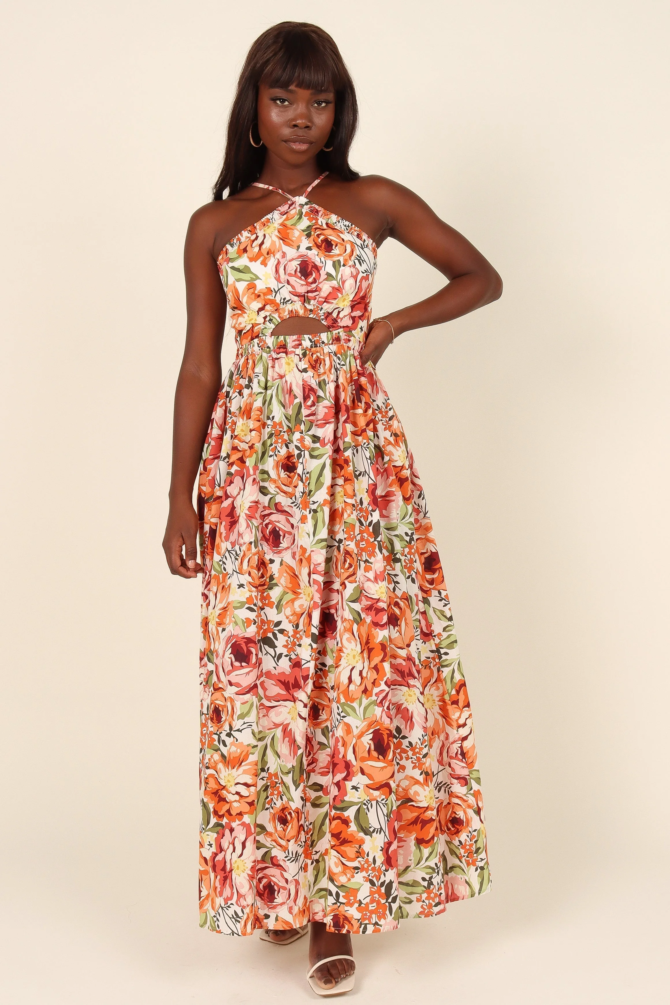 Madeira Dress - Orange Floral - Image 4