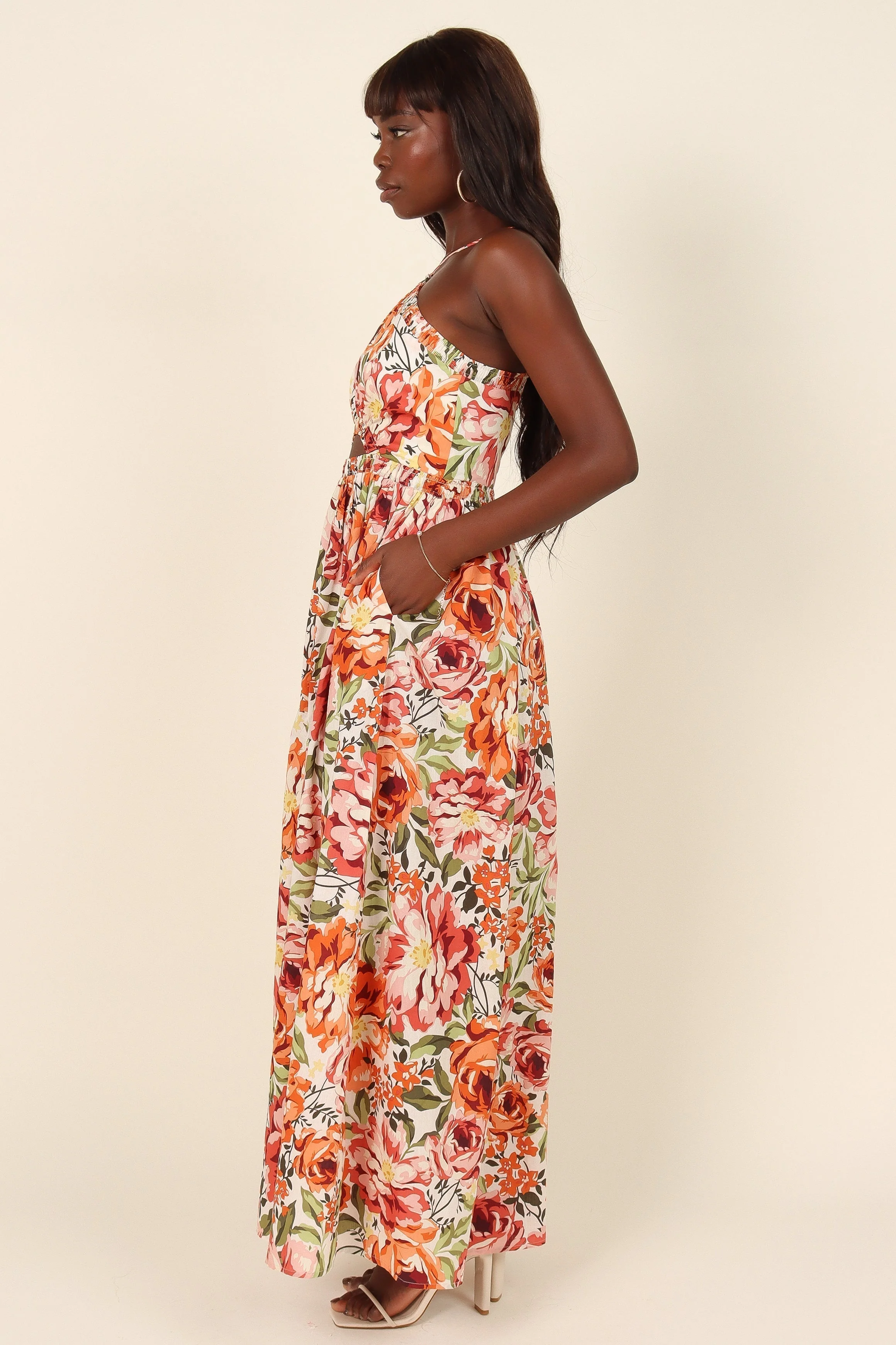 Madeira Dress - Orange Floral - Image 8