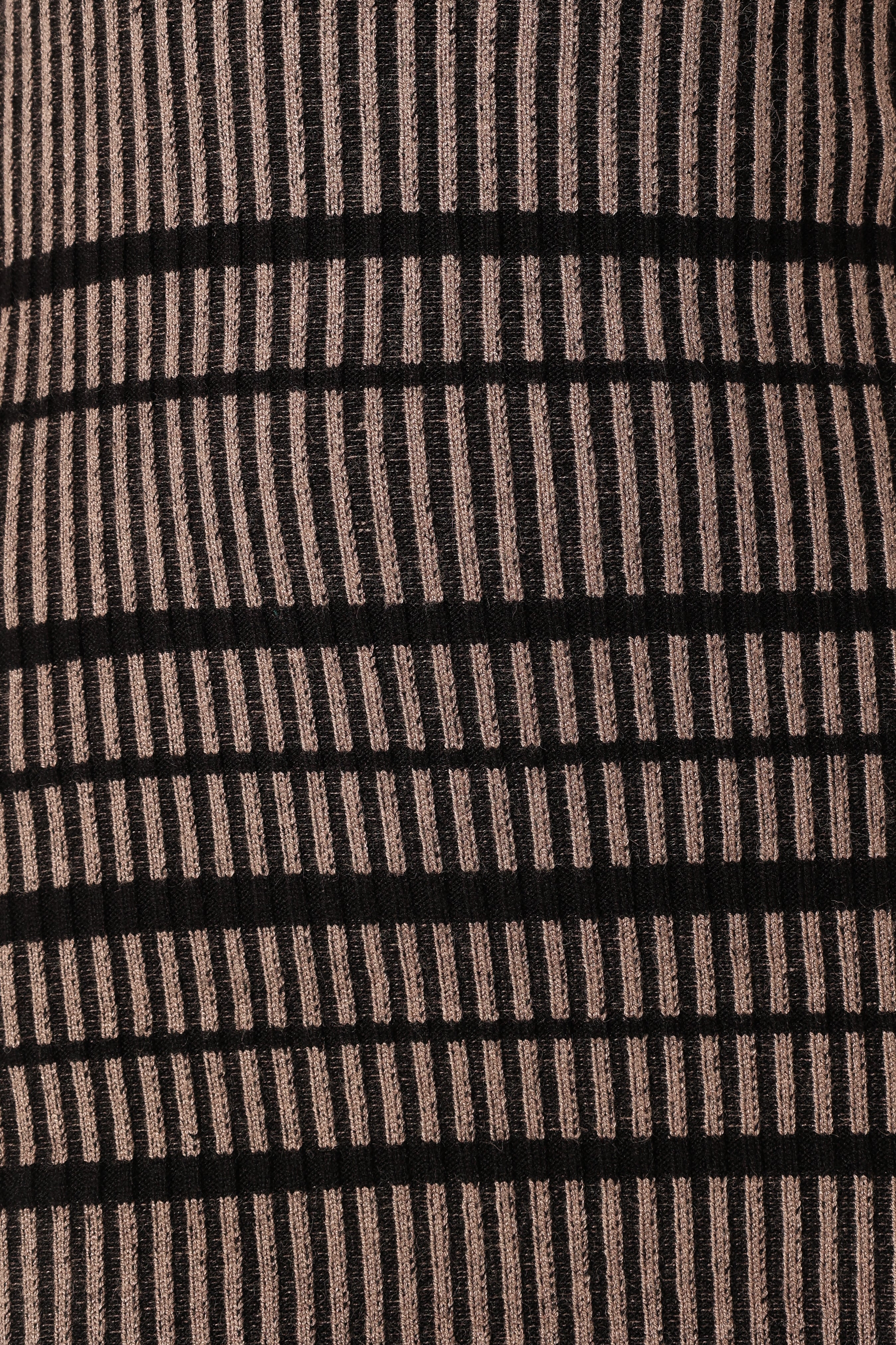 Maika Long Sleeve Mini Dress - Beige Black - Image 9