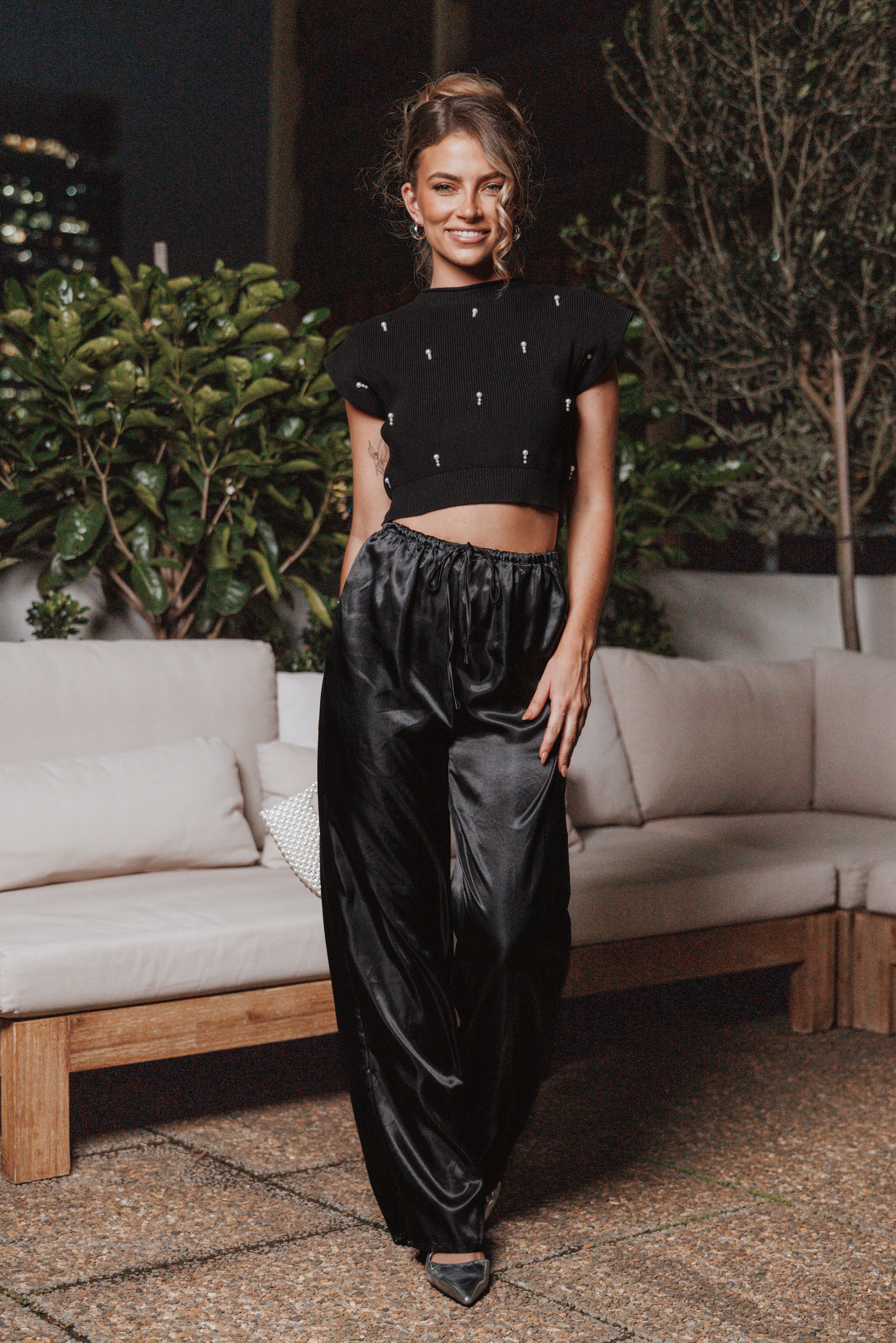 Malani Beaded Top - Black - Image 11