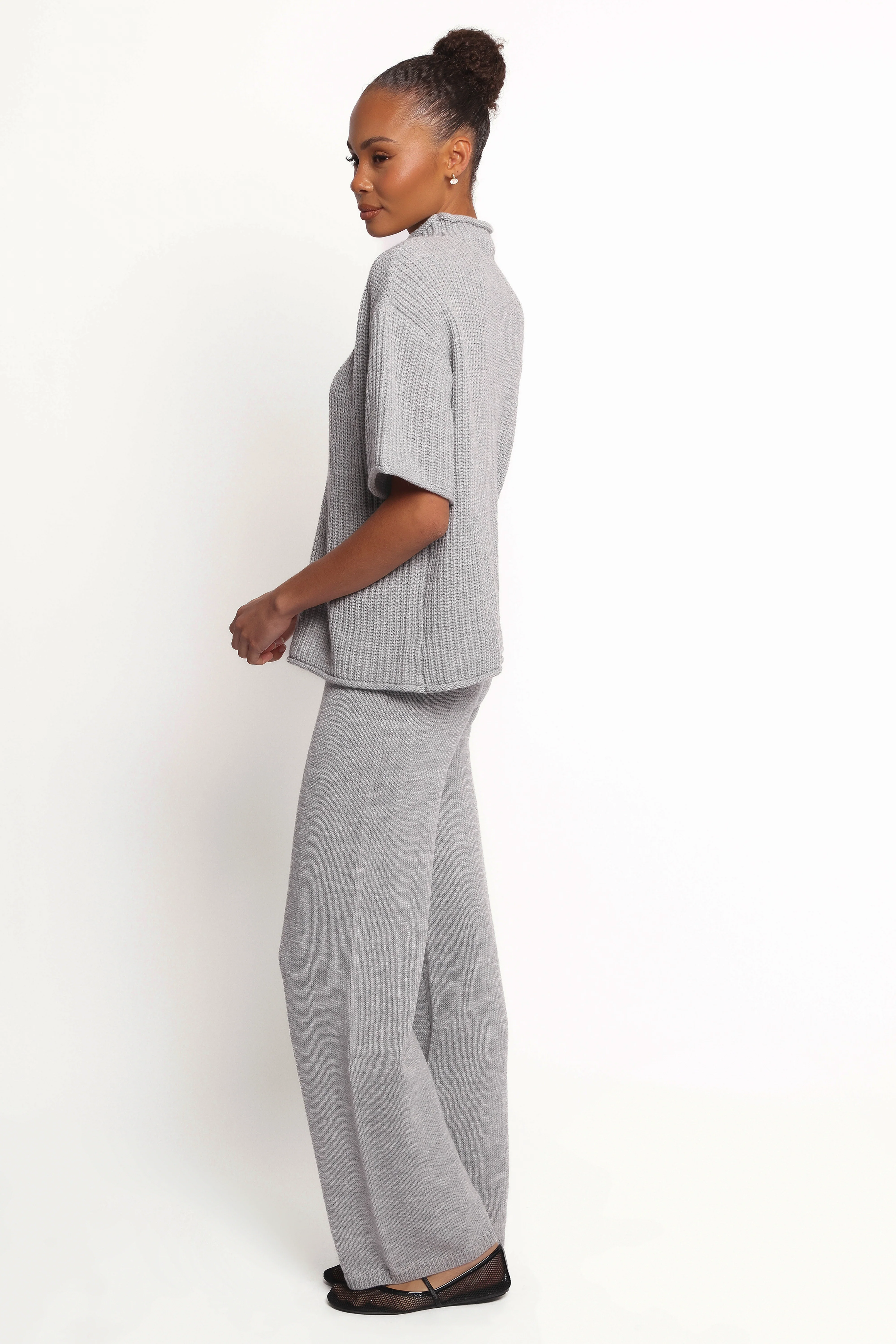 Remii Knit Pant Set - Grey - Image 3