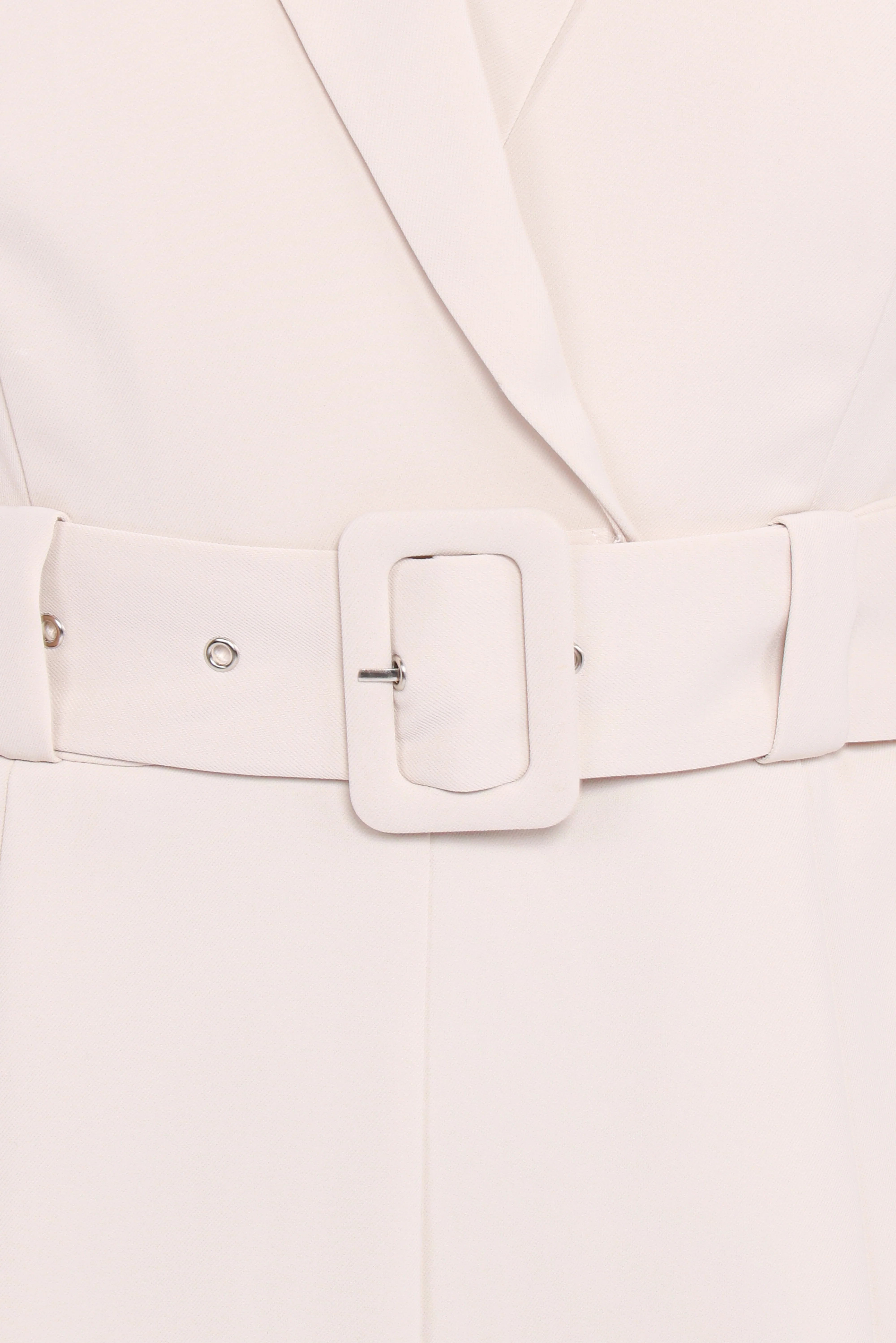 Sienna Belted Jumpsuit - Beige - Image 6