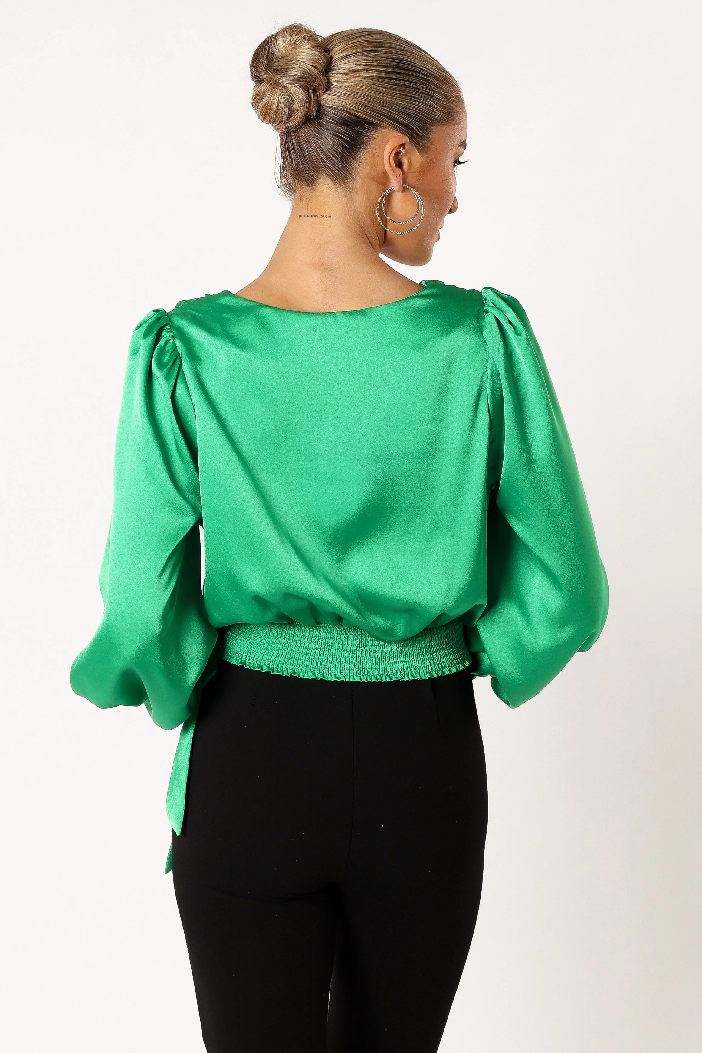 Tiarne Long Sleeve Top - Green - Image 3