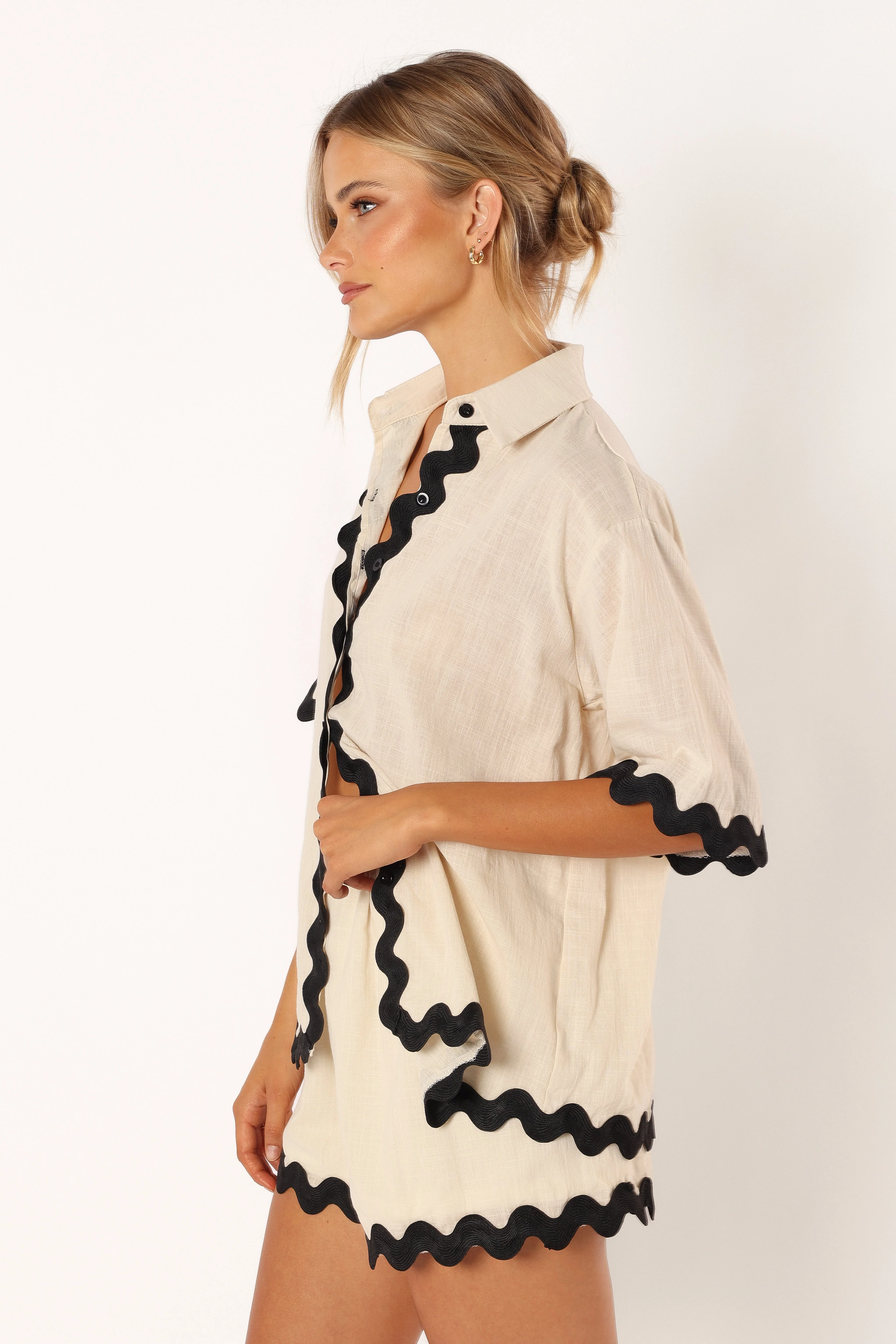 Wilson Short Set - Cream Black - Image 6