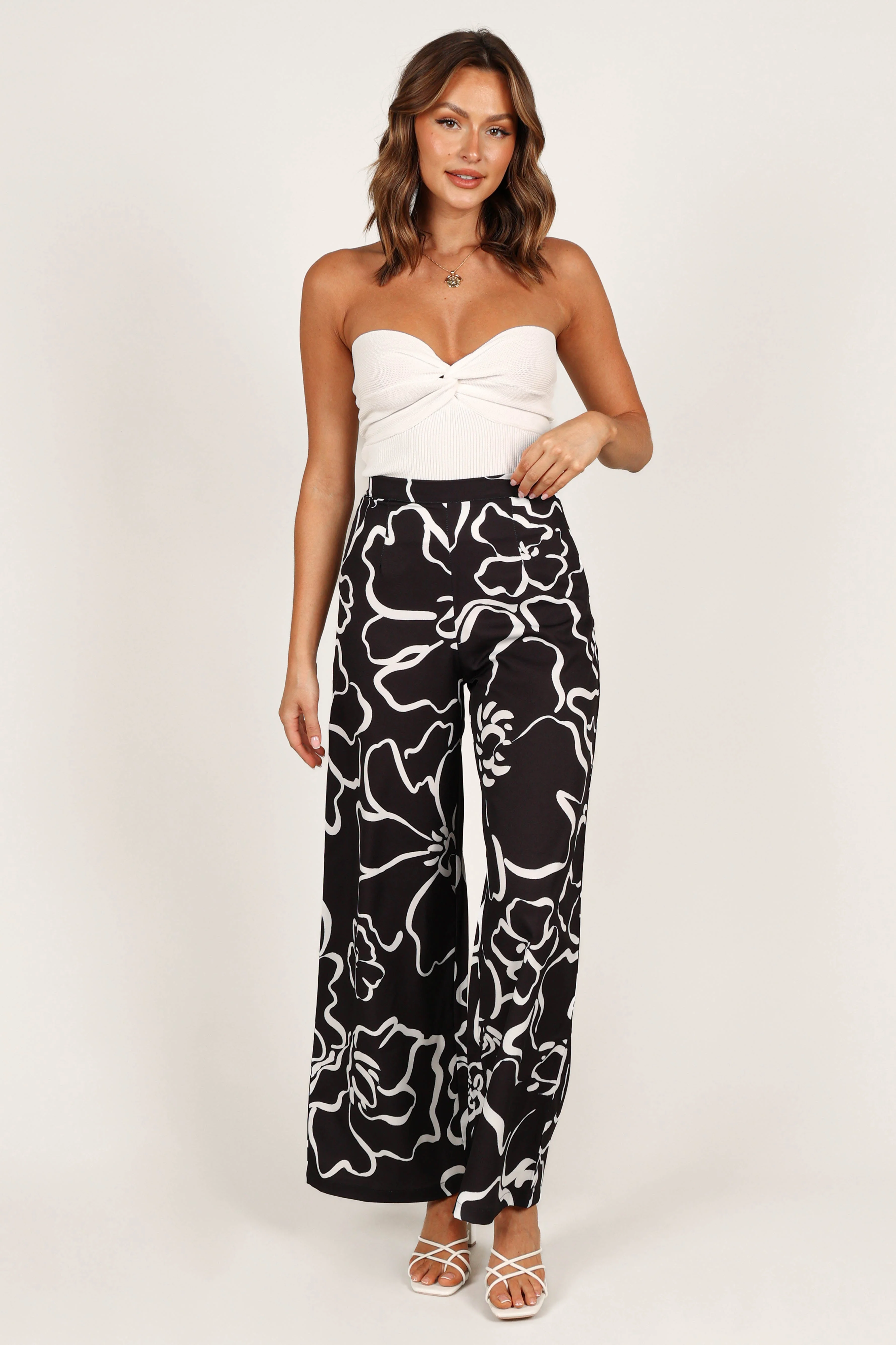 York Pant - White Black Floral - Image 10